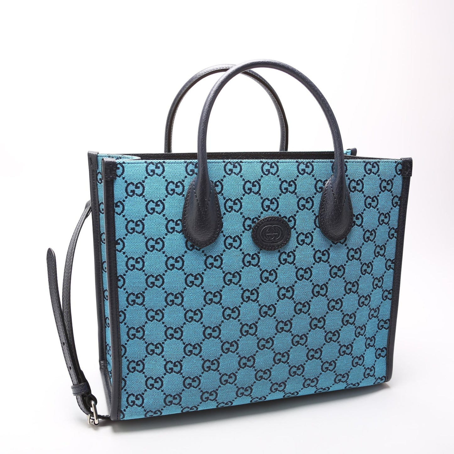 Gucci 659983 GG Canvas Interlocking GG Small Tote Bag