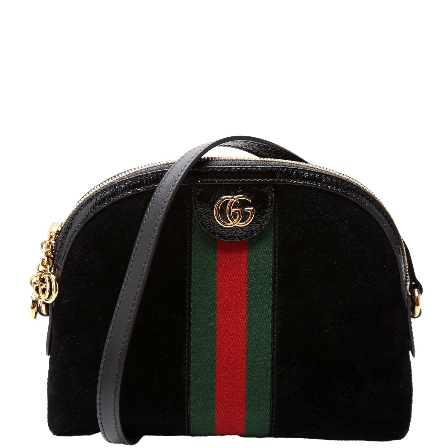 Gucci 499621 Ophidia GG Suede Crossbody Bag
