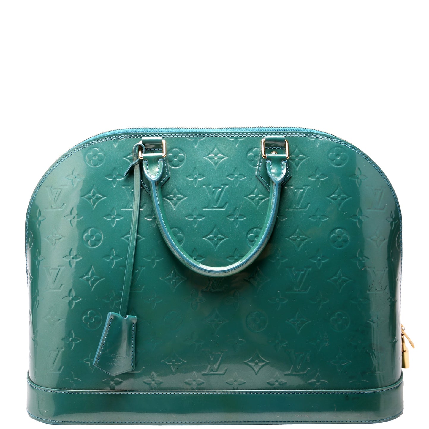 Louis Vuitton Alma GM Vernis Teal