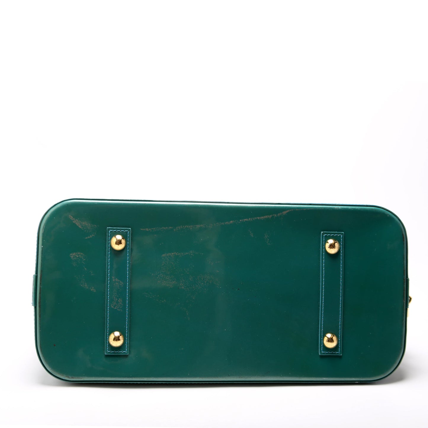 Louis Vuitton Alma GM Vernis Teal
