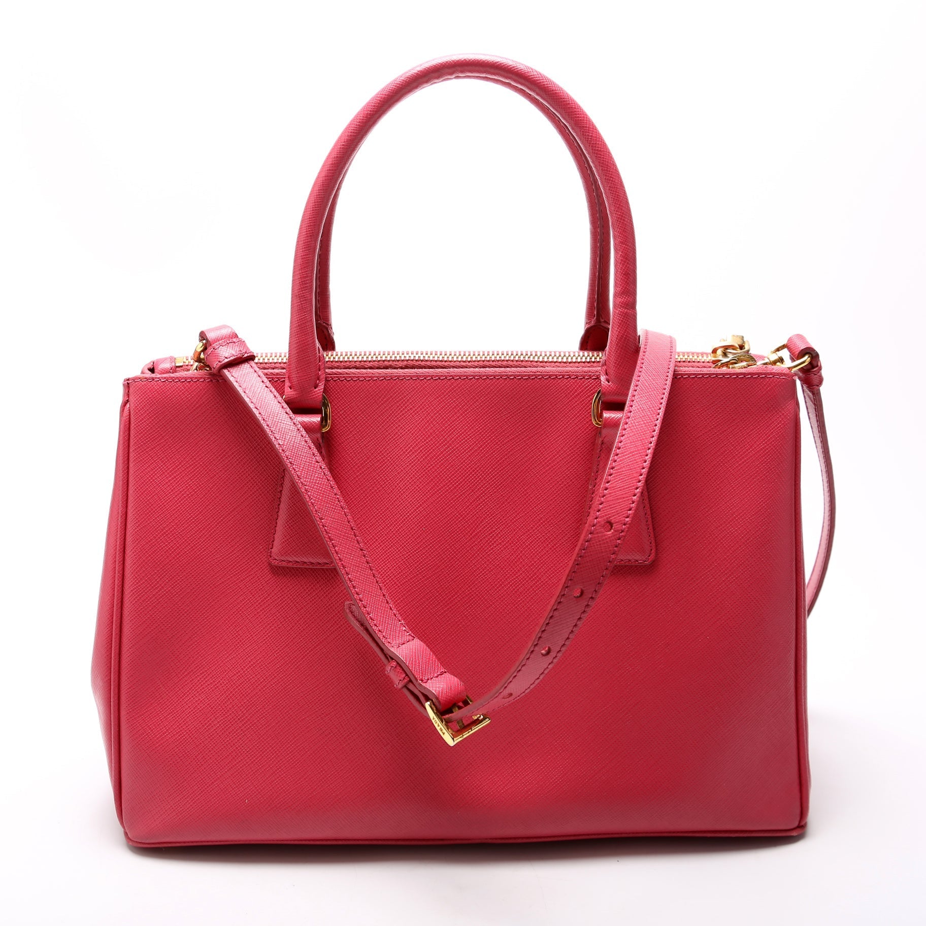 Prada Saffiano Galleria Medium Pink Bag