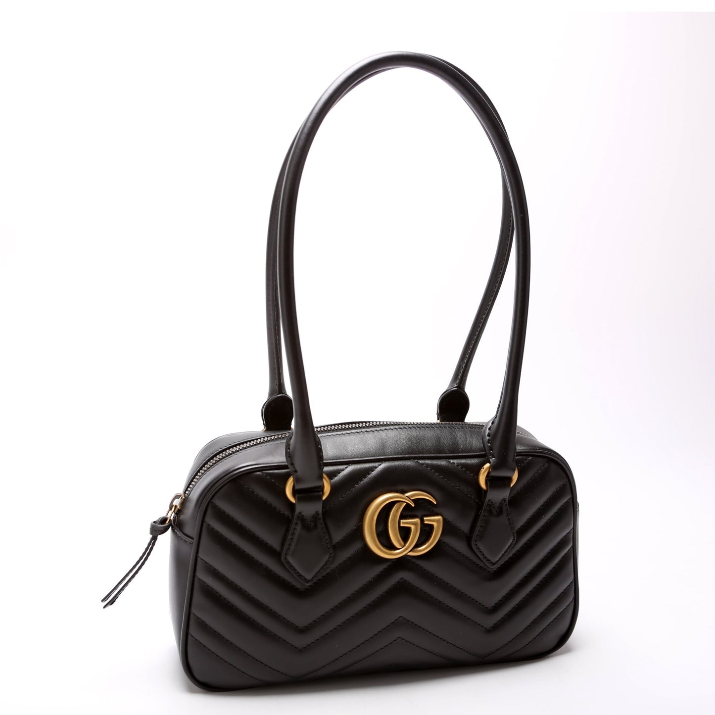 Gucci 795199 GG Marmont Small Top Handle Black Bag
