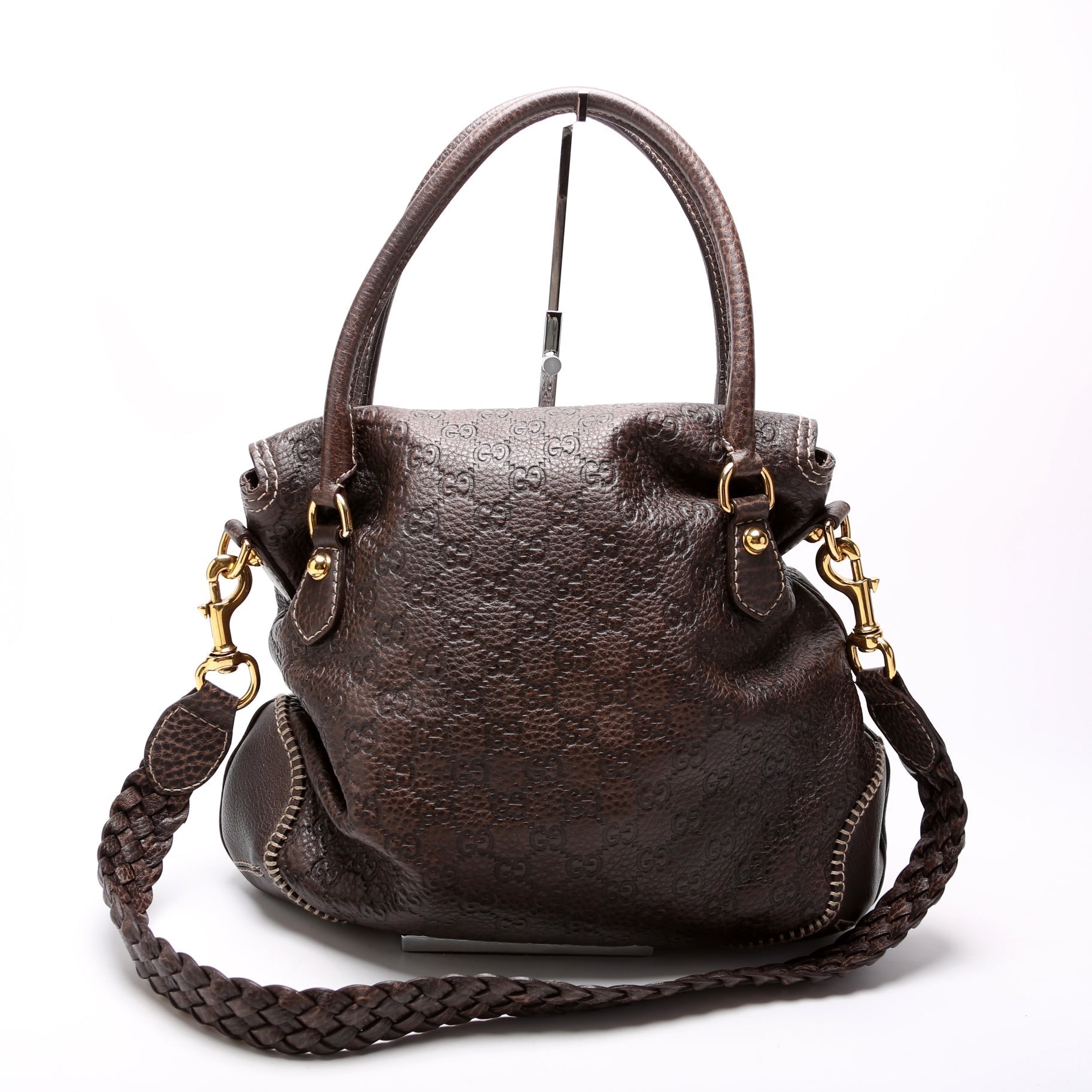 Gucci 223959 New Pelham Satchel Brown Bag