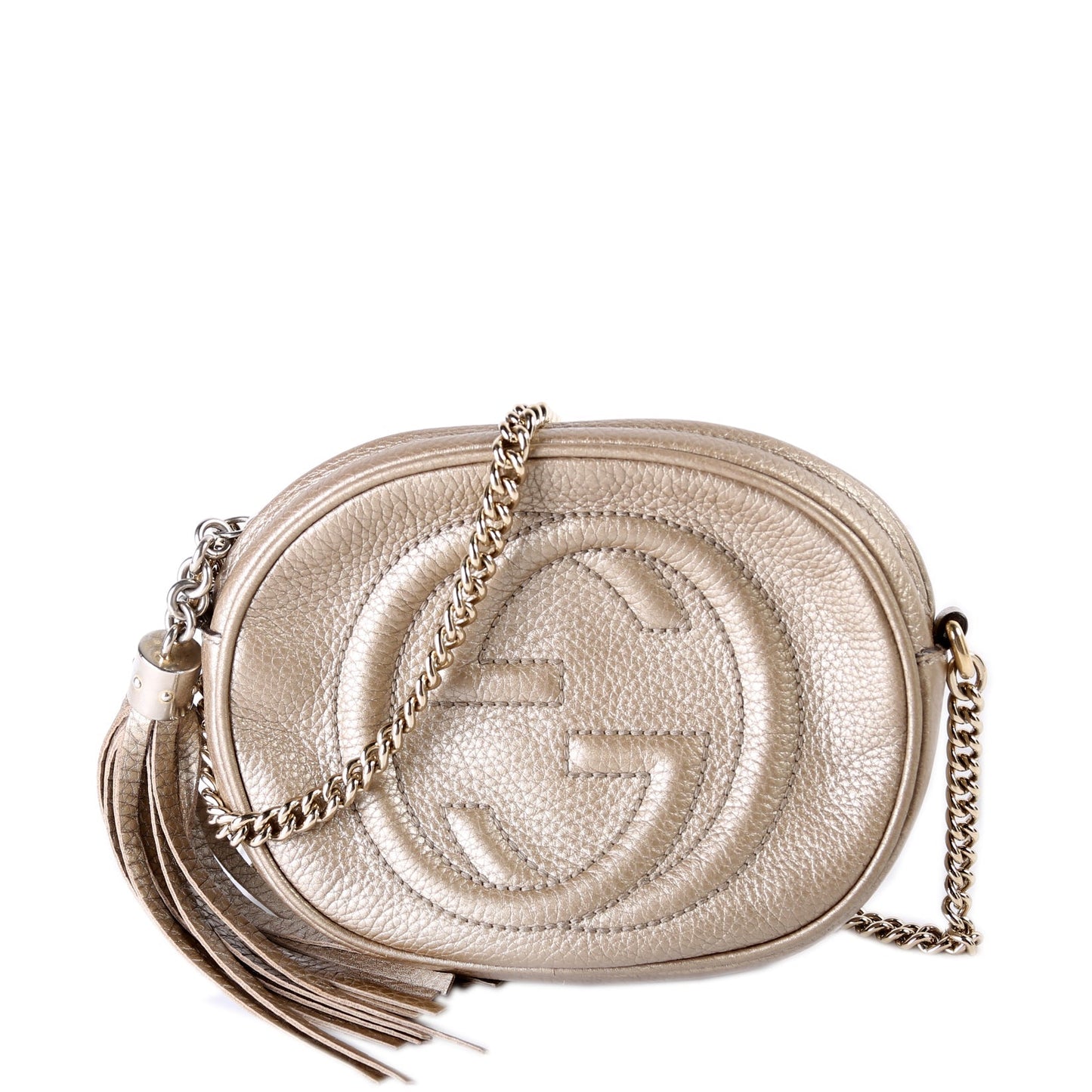 Gucci 353965 Soho Mini Crossbody Gold Bag