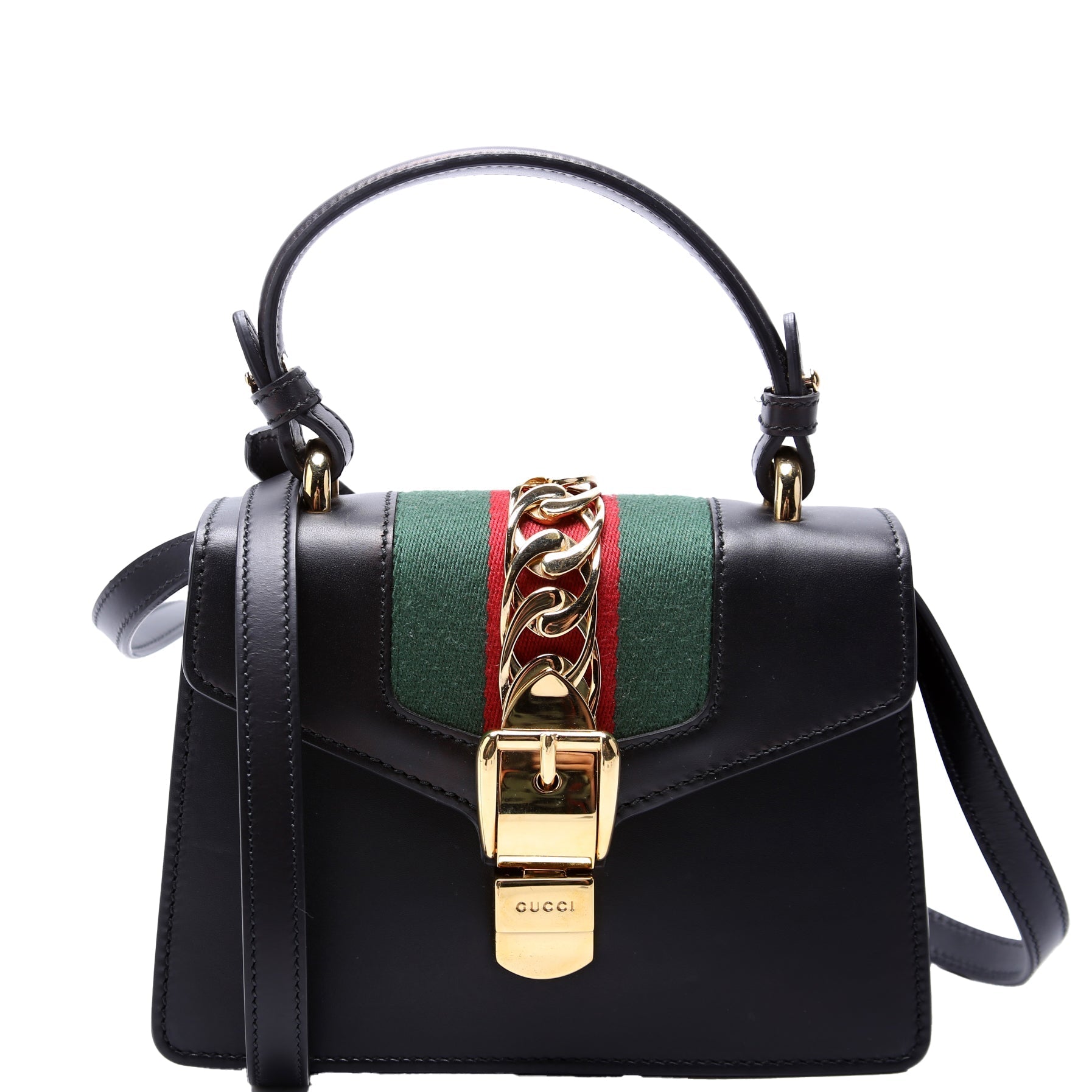 Gucci Sylvie Mini Black 470270 Bag