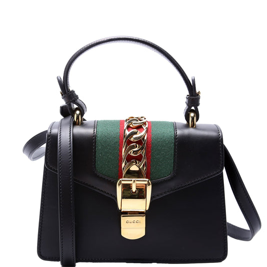 Gucci Sylvie Mini Black 470270 Bag