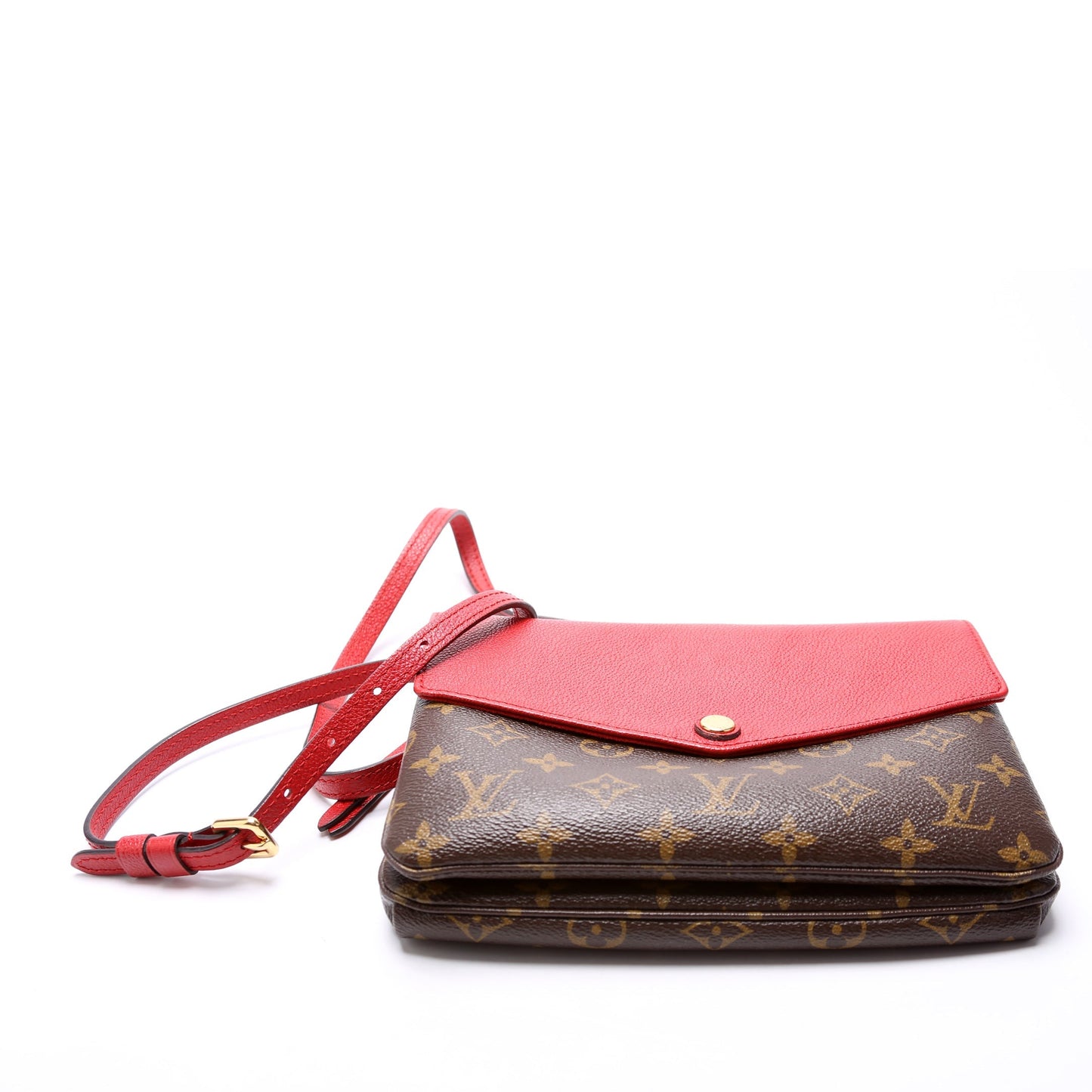 Louis Vuitton Pochette Twice Monogram Red