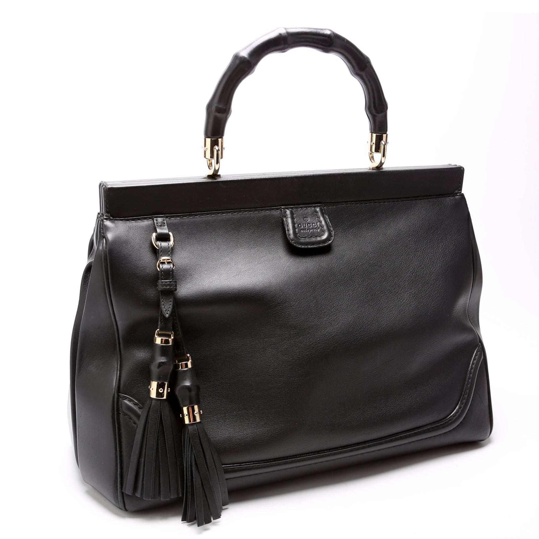 Gucci Bold Bamboo Top Handle Medium Bag