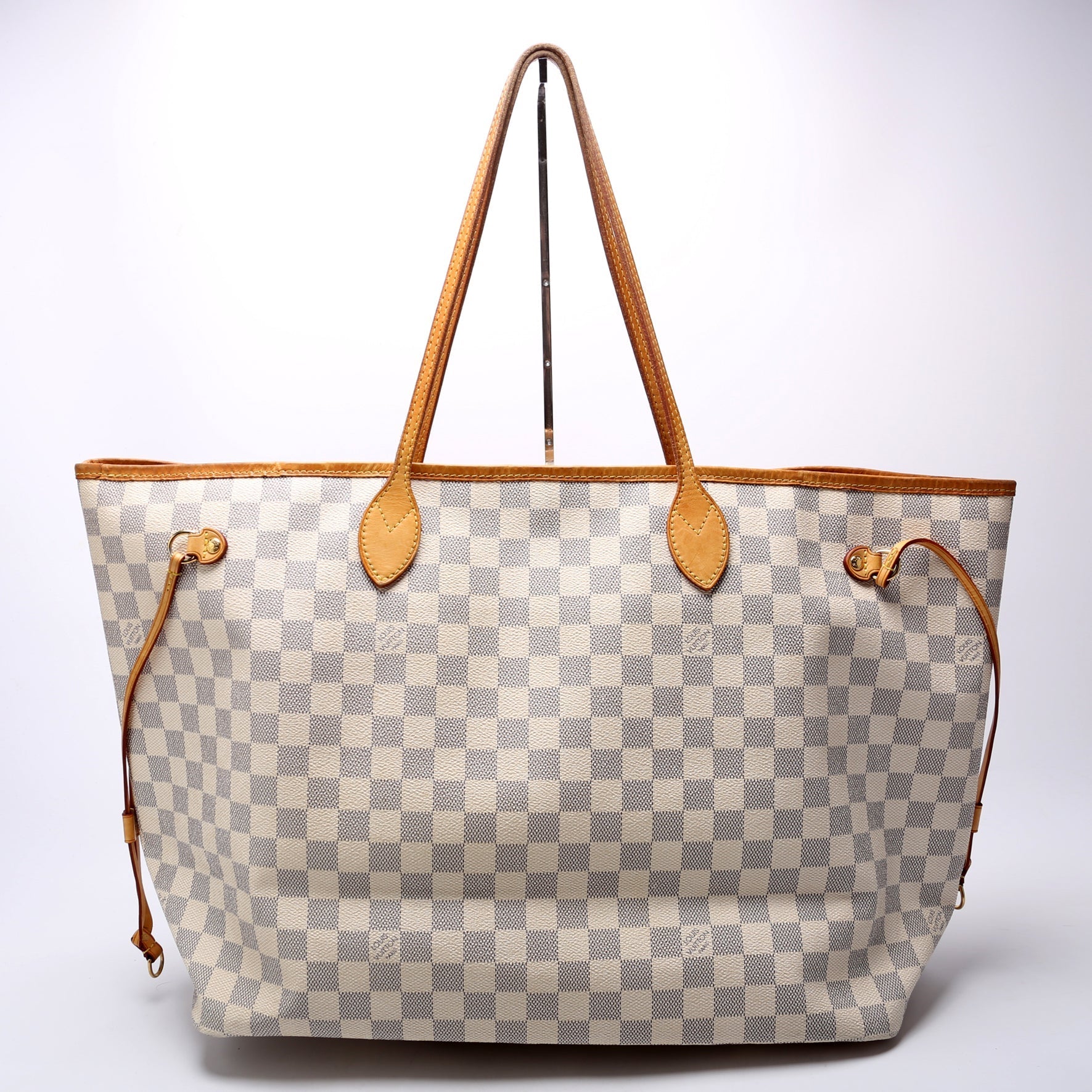 Louis Vuitton Neverfull W/Wallet GM Damier Azur Beige