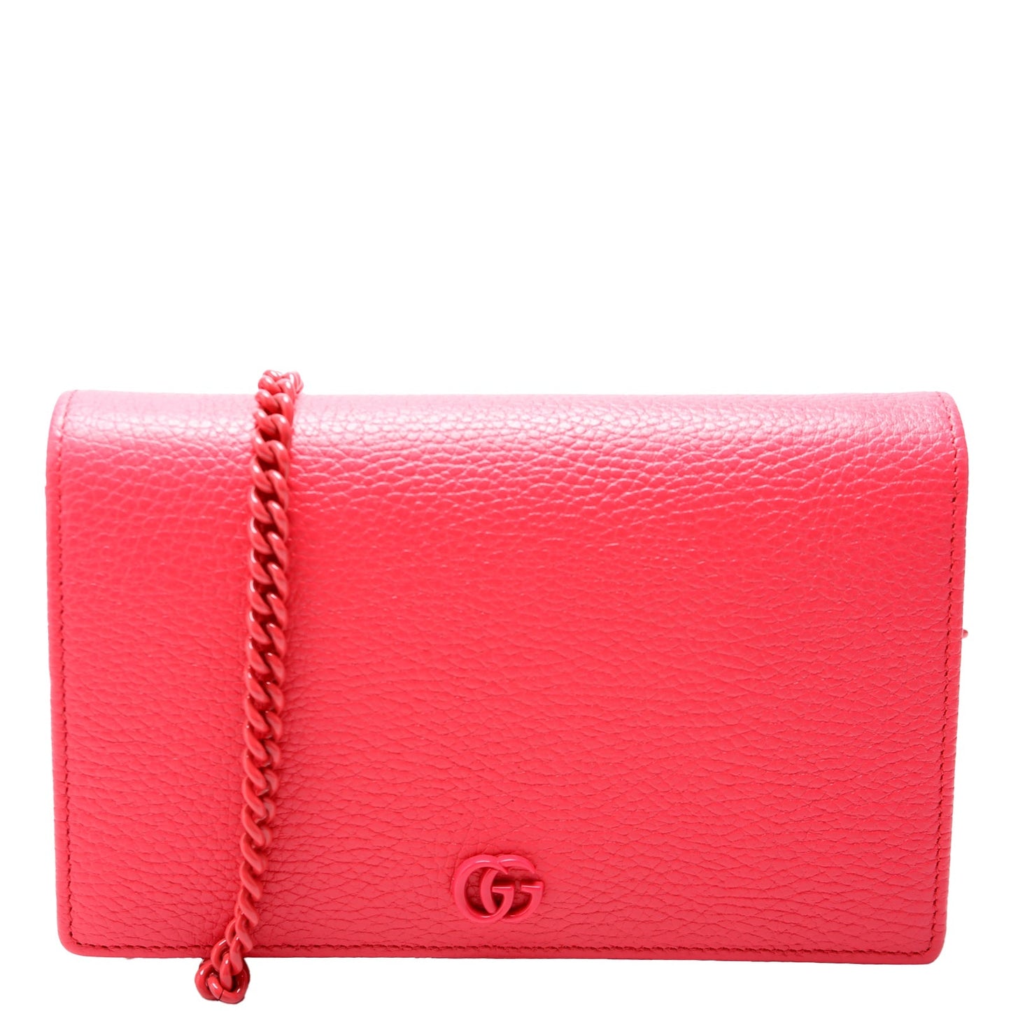 Gucci 497985 Marmont Mini Chain Pink Bag