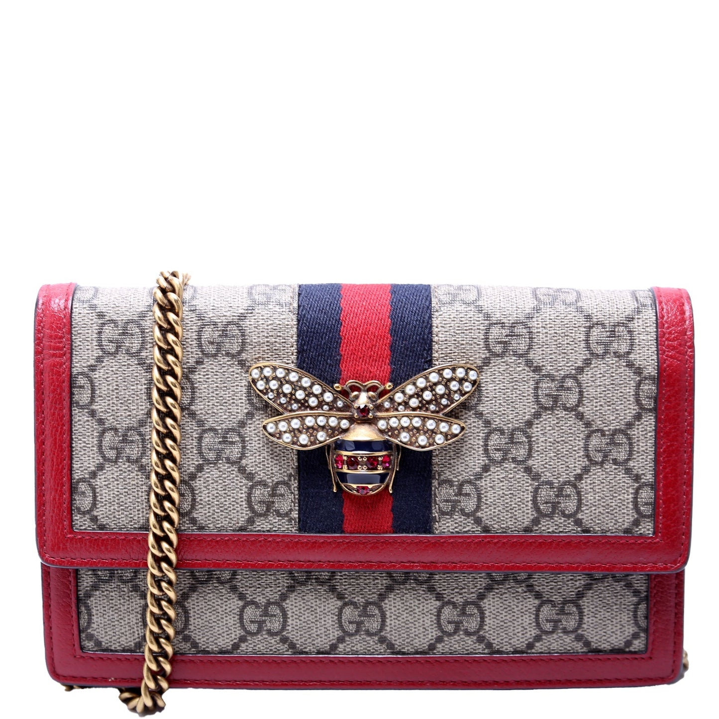 Gucci 476079 Queen Margaret WOC Red Bag