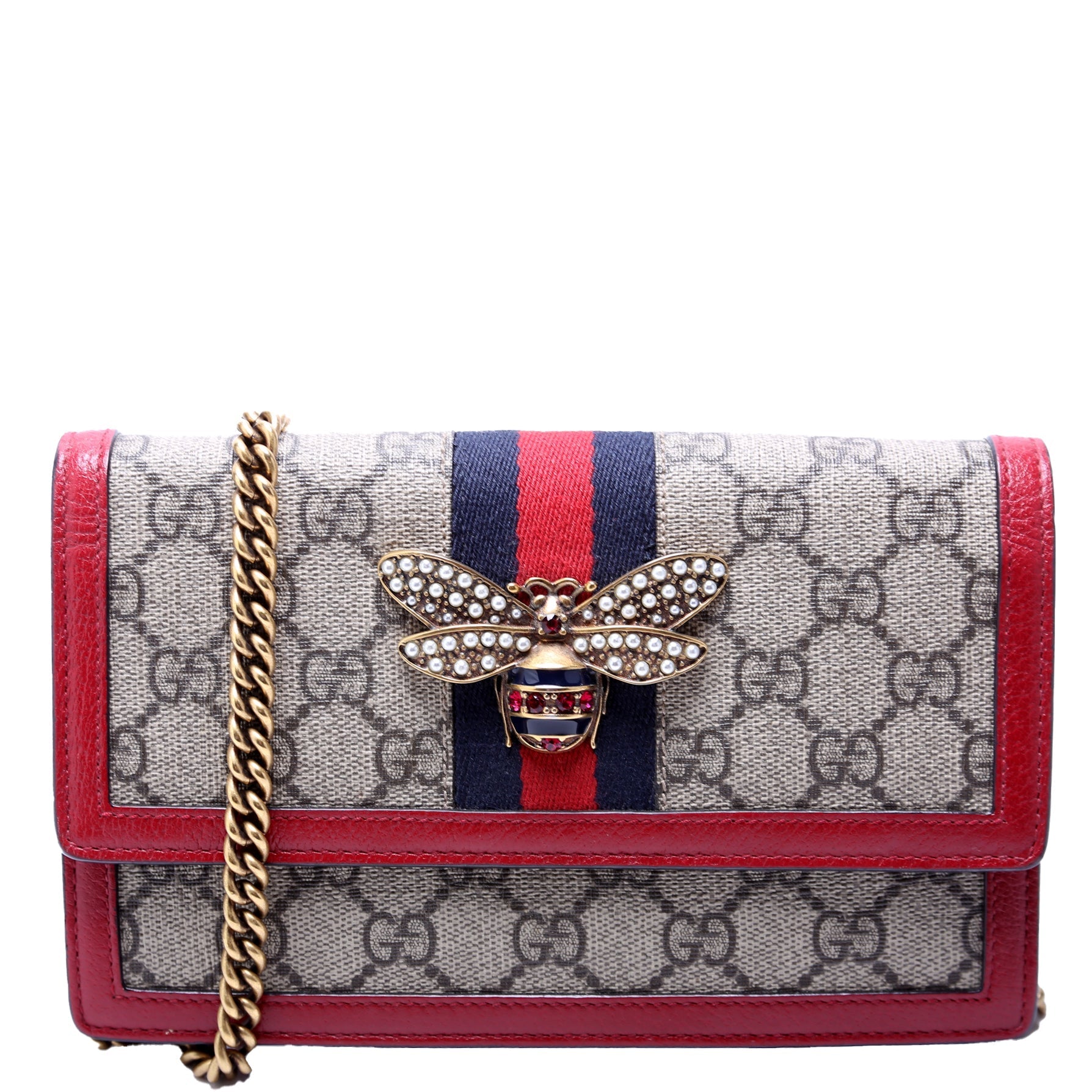 Gucci 476079 Queen Margaret WOC Red Bag