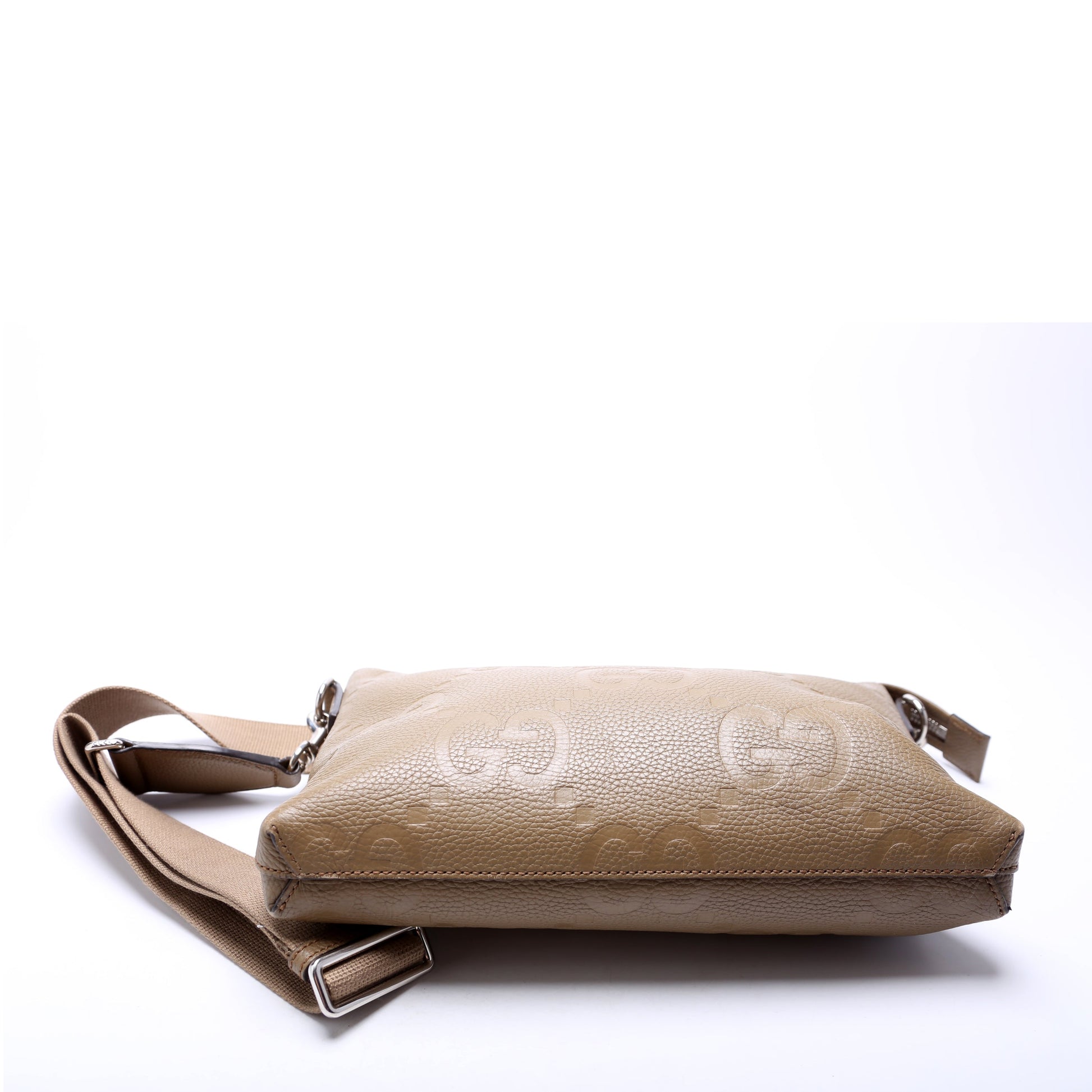 Gucci 696009 Jumbo GG Messenger Taupe Bag