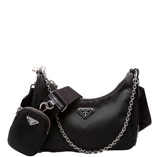 Prada Nylon Re-Edition 2005 Shoulder Black Bag