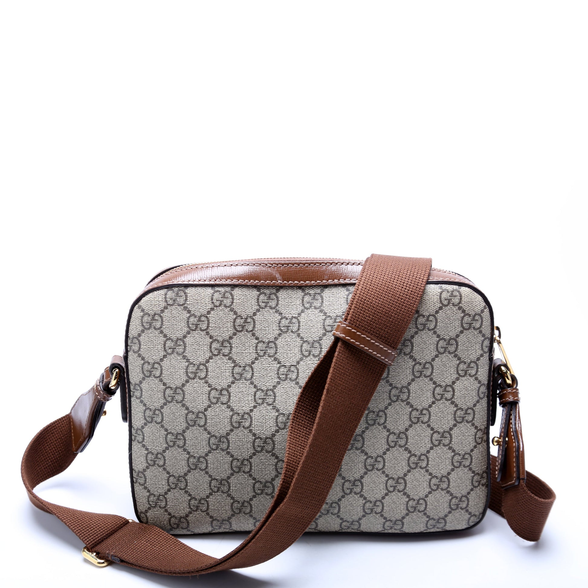 Gucci 675891 Interlocking GG Messenger Brown Bag