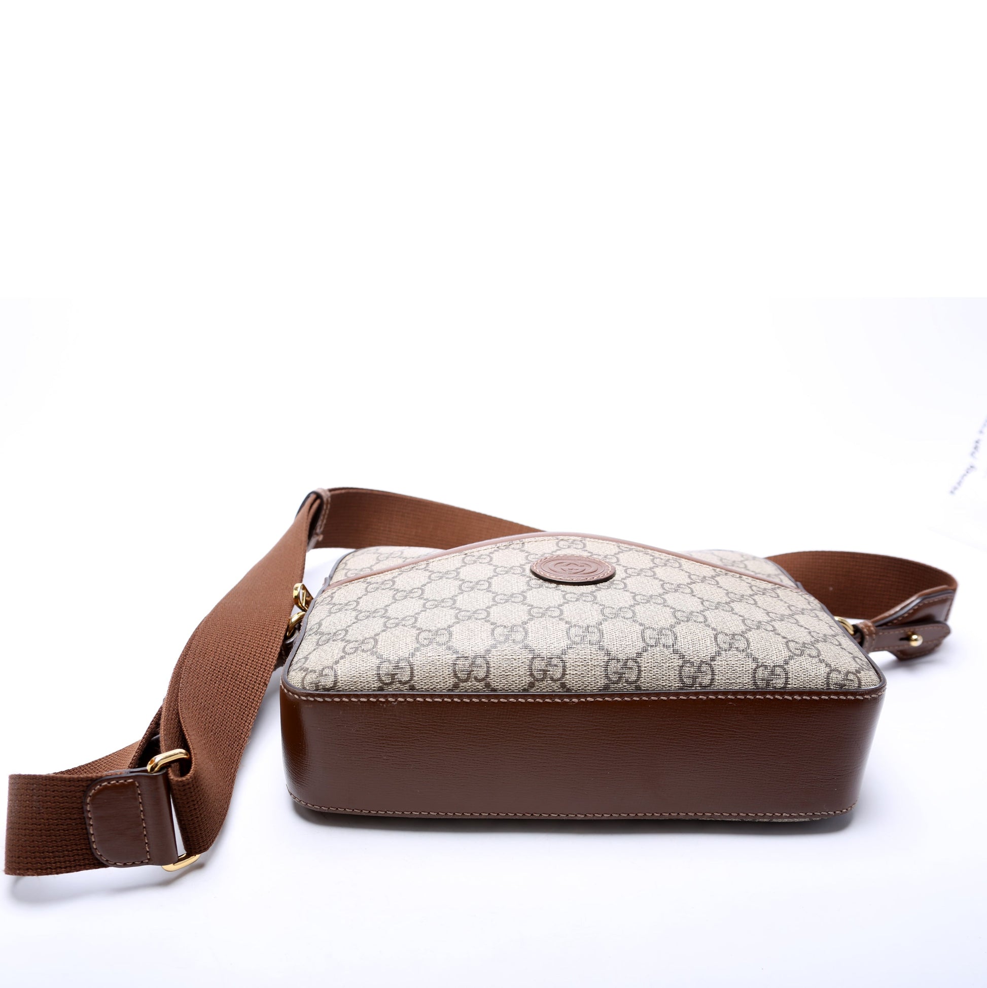 Gucci 675891 Interlocking GG Messenger Brown Bag