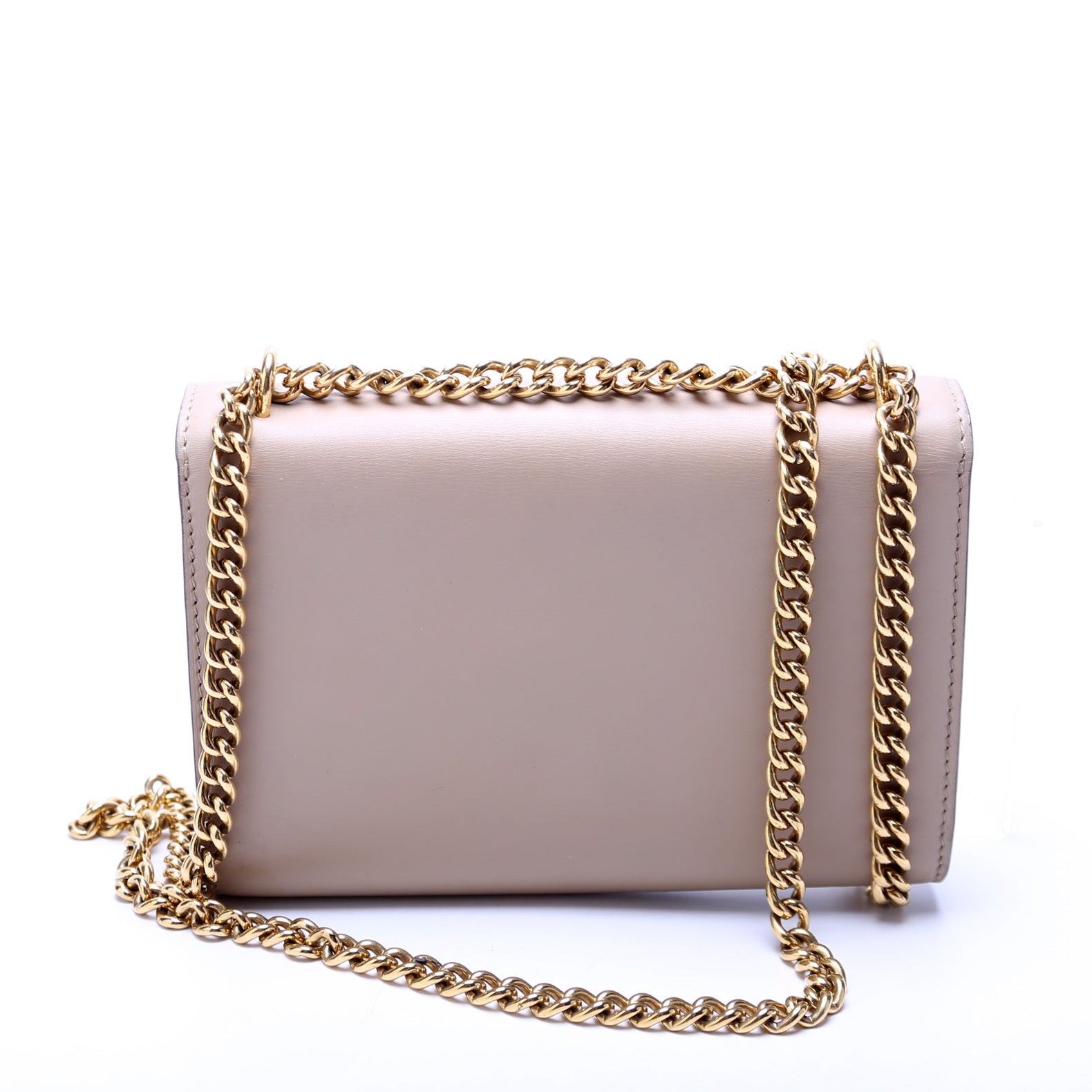  Louis Vuitton Louise MM Chain Bag Calfskin Beige