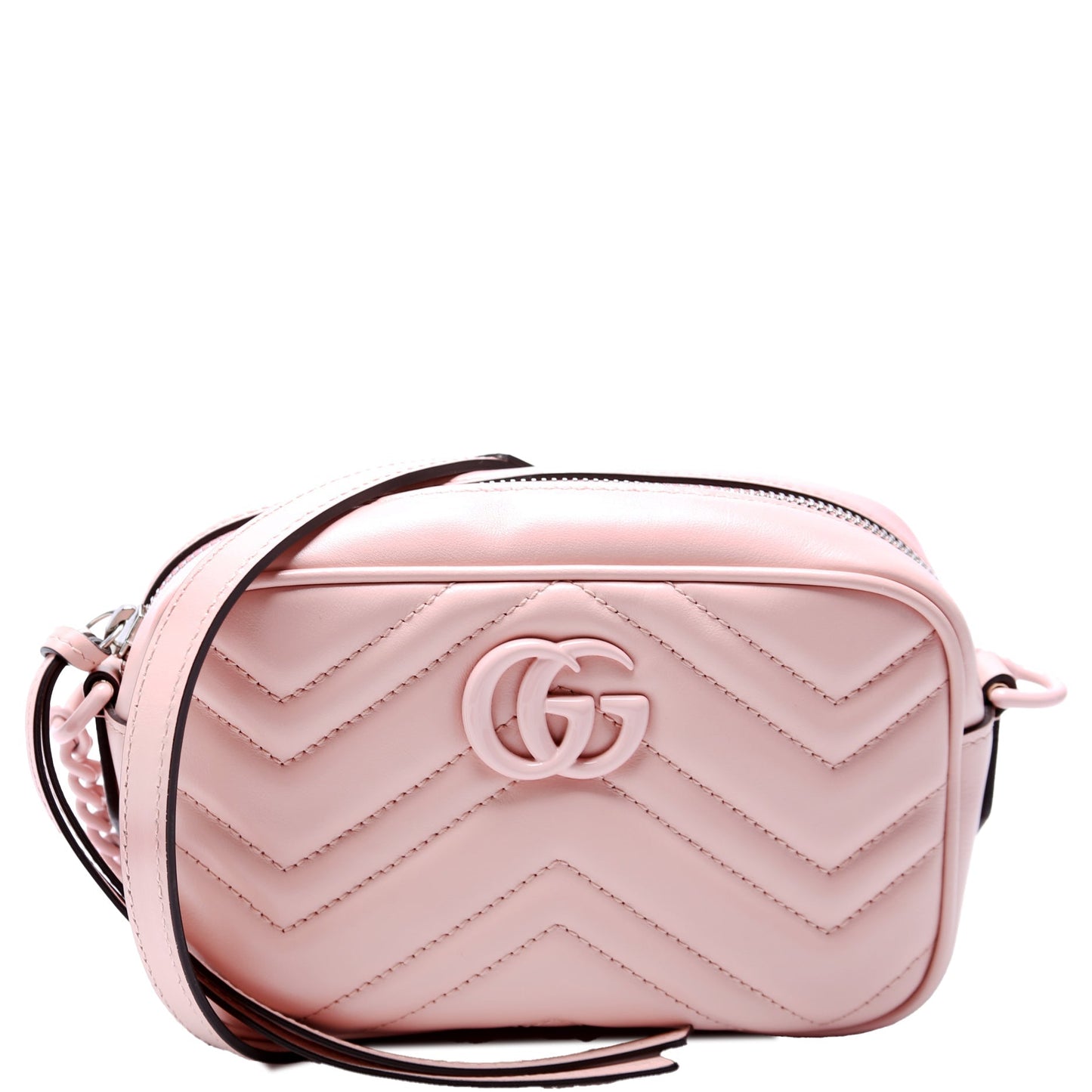 Gucci 634936 Marmont Aria Mini Camera Pink Bag