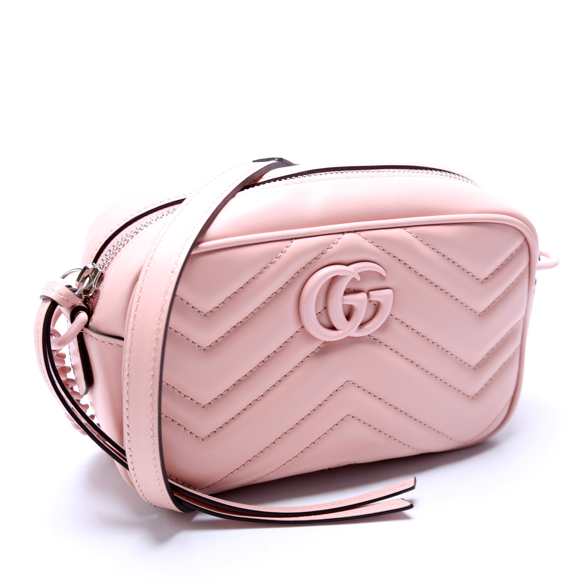 Gucci 634936 Marmont Aria Mini Camera Pink Bag