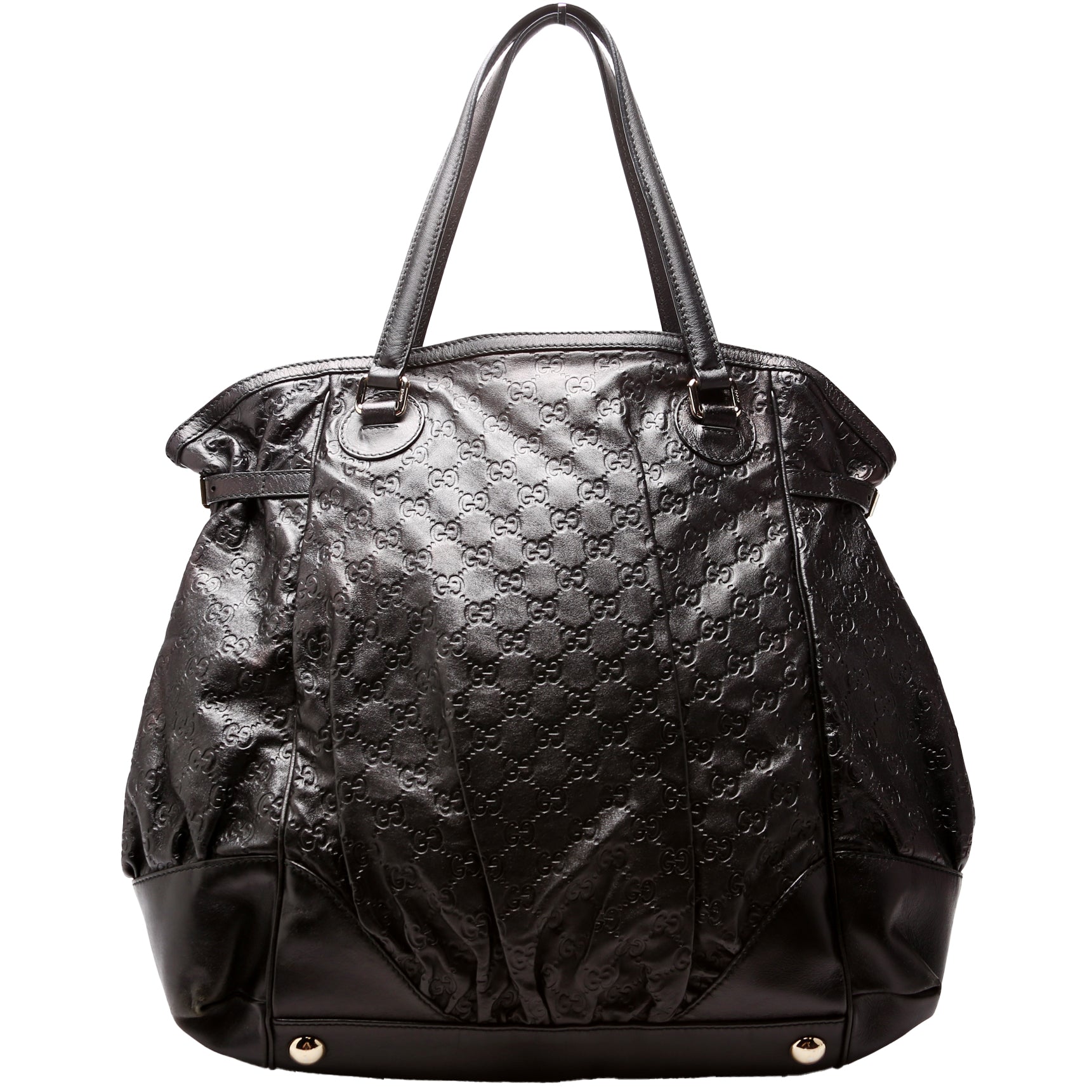Gucci 257290 Full Moon Tote Black Bag