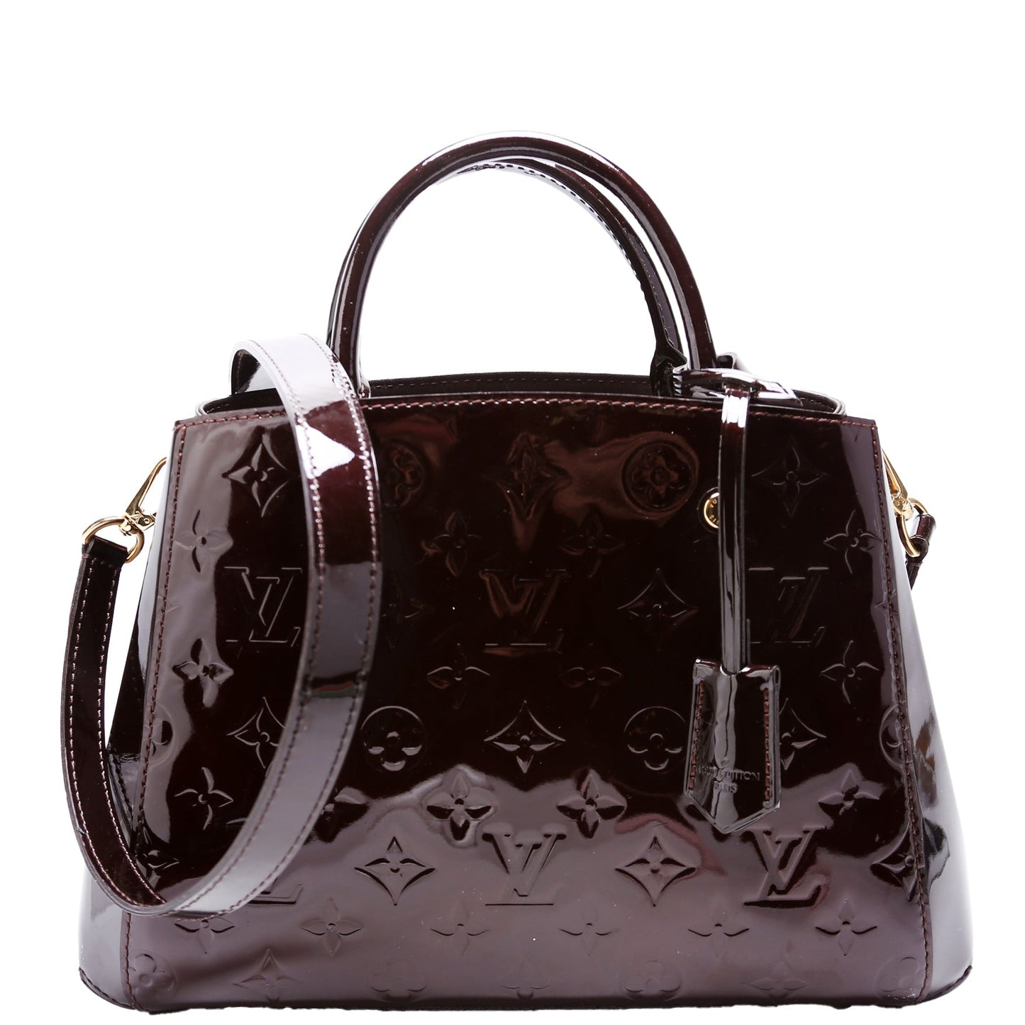 Louis Vuitton Montaigne BB Vernis Burgundy