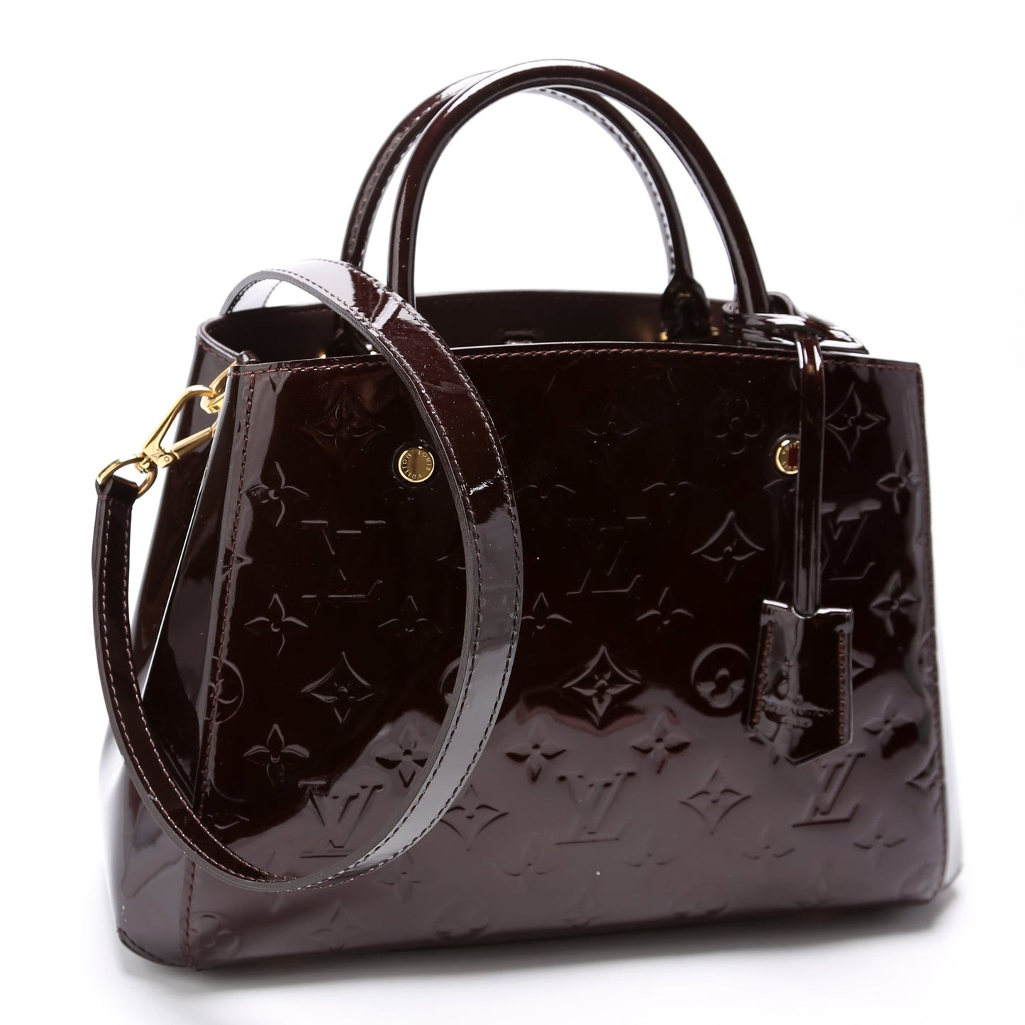 Louis Vuitton Montaigne BB Vernis Burgundy