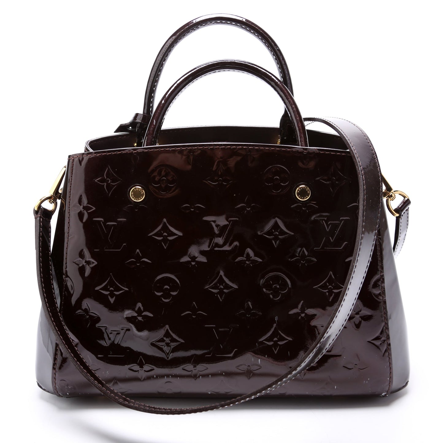 Louis Vuitton Montaigne BB Vernis Burgundy
