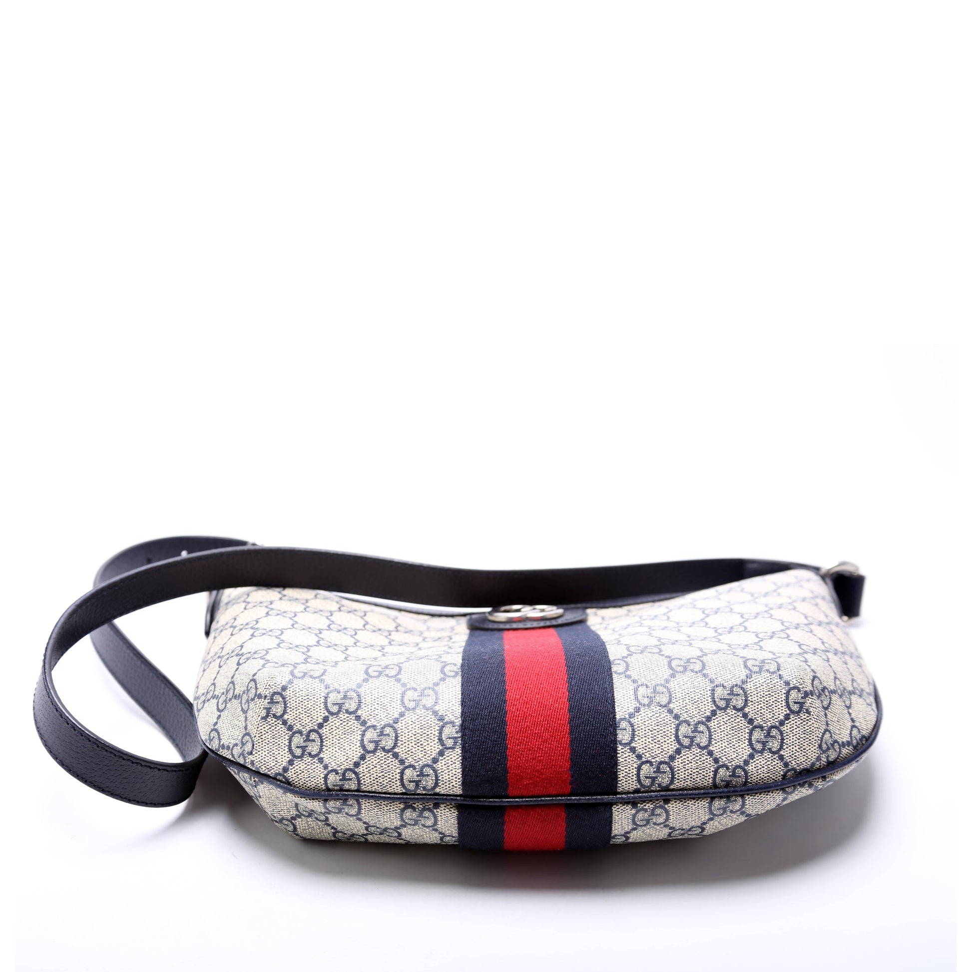 Gucci 598125 Ophidia GG Supreme Small Shoulder Beige/Navy Bag