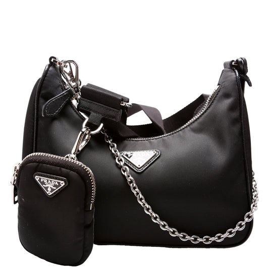 Prada Nylon Re-Edition 2005 Shoulder Black Bag