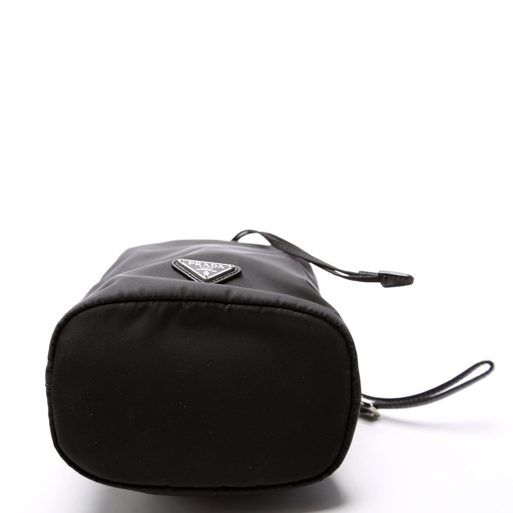 Prada Re-Nylon Drawstring Pouch Black Bag