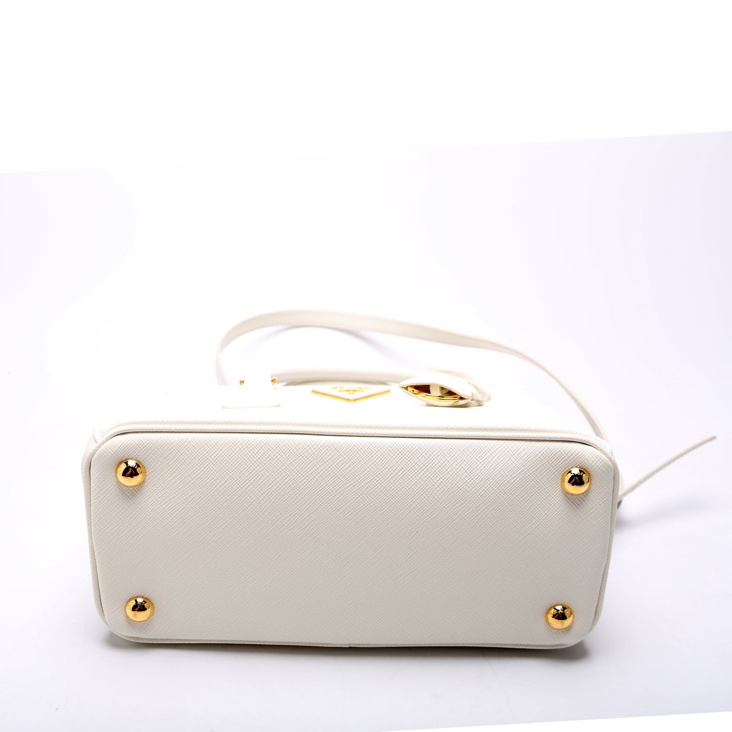 Prada 1BA896 Saffiano Lux Small Galleria White Bag