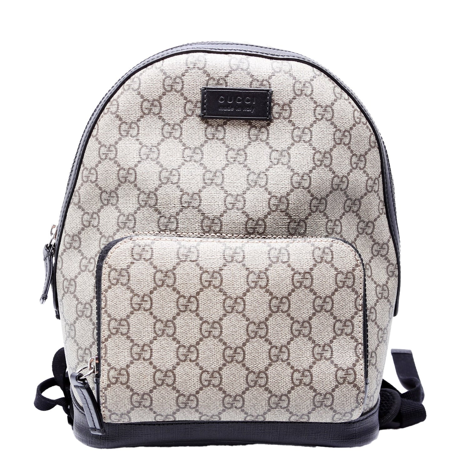 Gucci 429020 GG Supreme Eden Backpack Small Beige/Black Bag