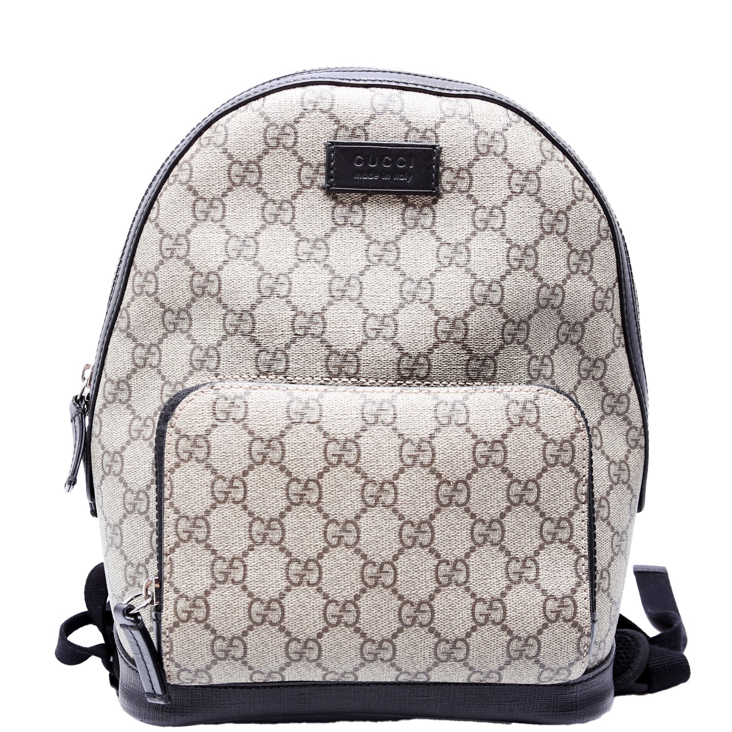 Gucci 429020 GG Supreme Eden Backpack Small Beige/Black Bag