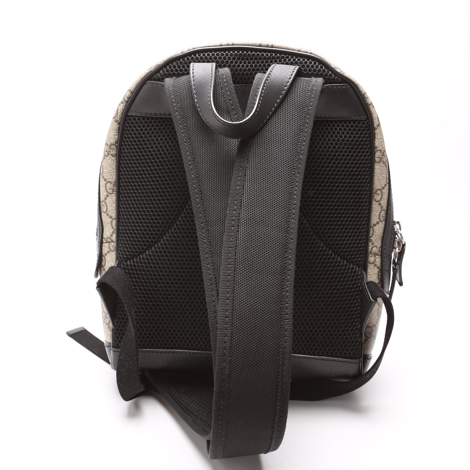 Gucci 429020 GG Supreme Eden Backpack Small Beige/Black Bag