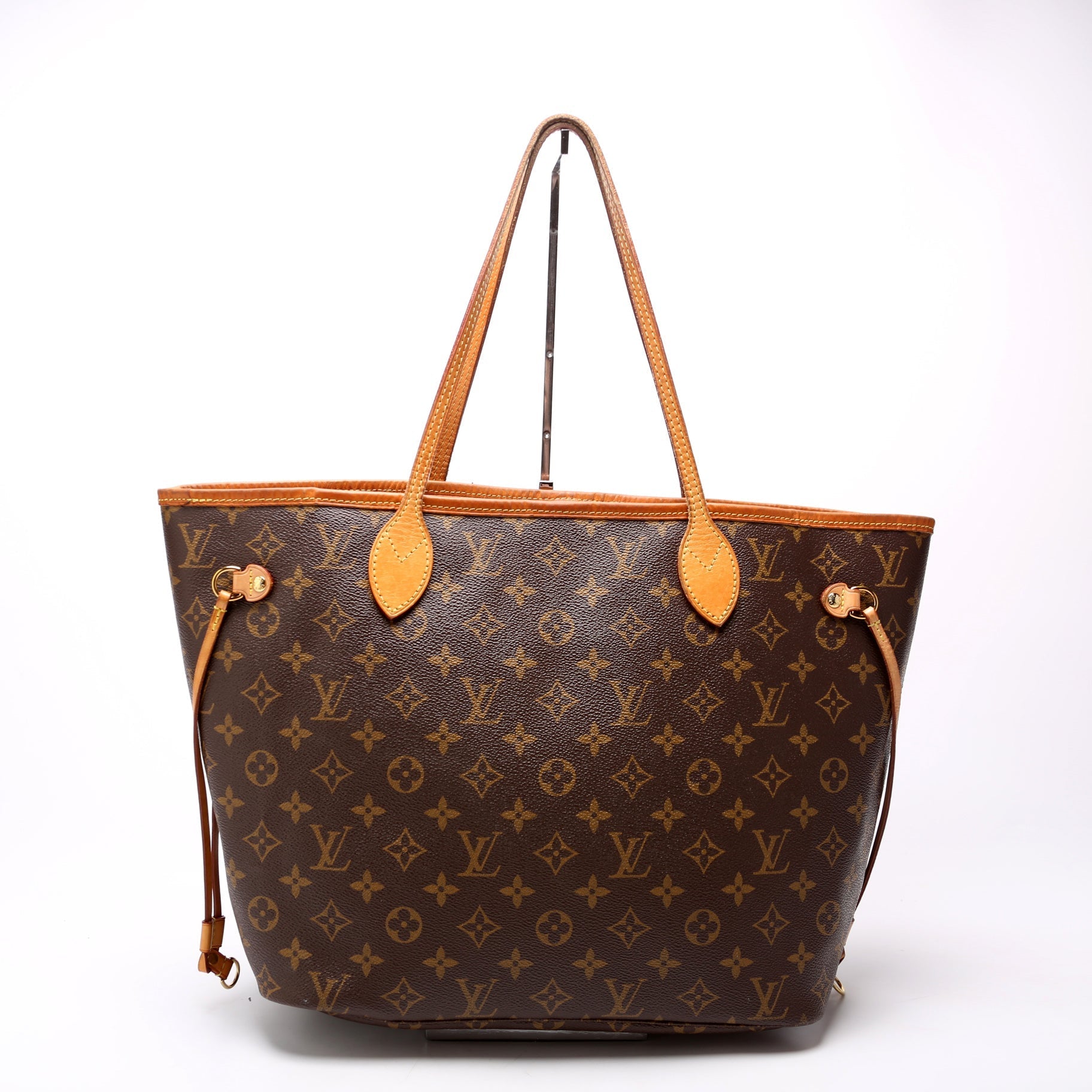 Louis Vuitton Neverfull W/Wallet MM Monogram Pink