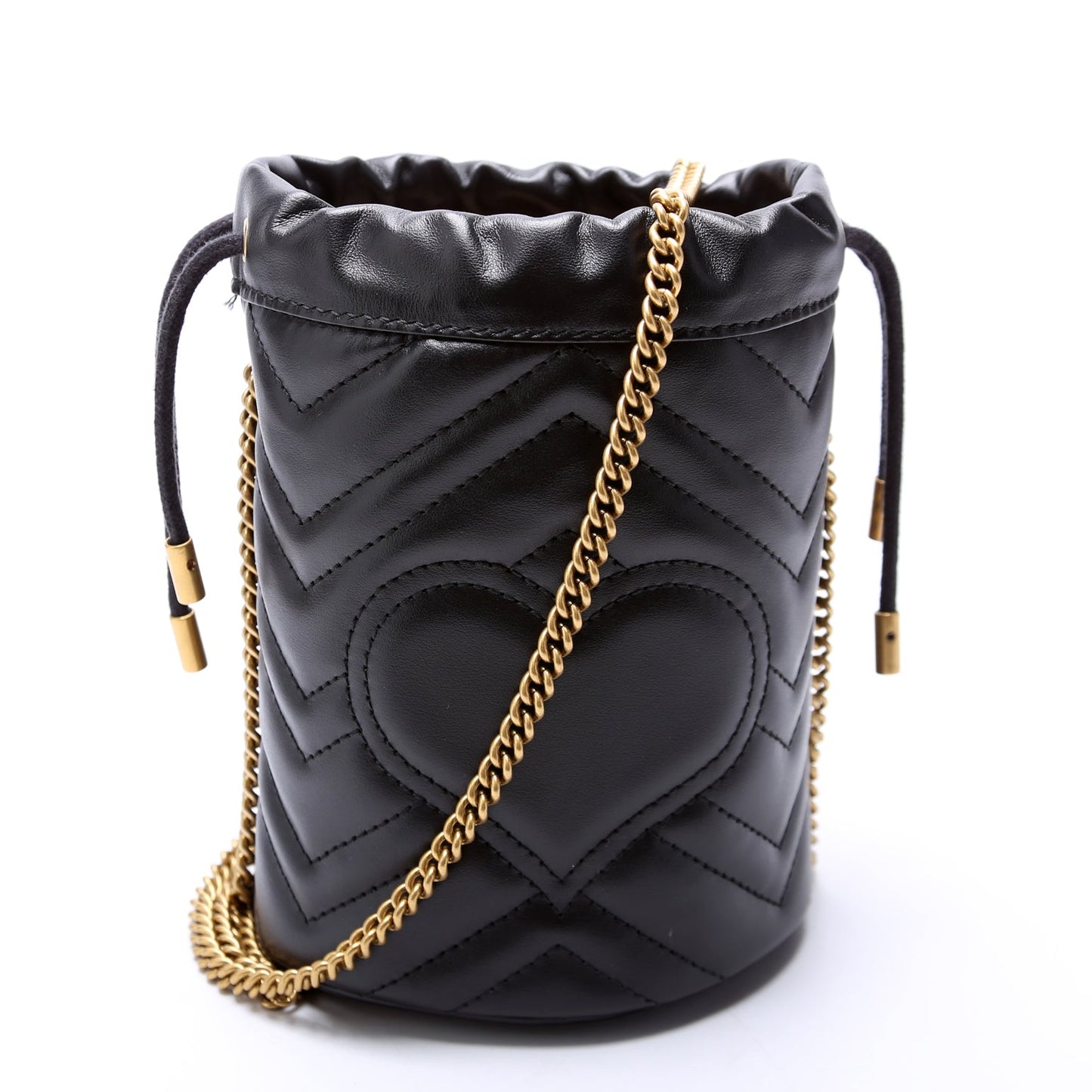 Gucci 575163 Marmont Mini Bucket Black Bag