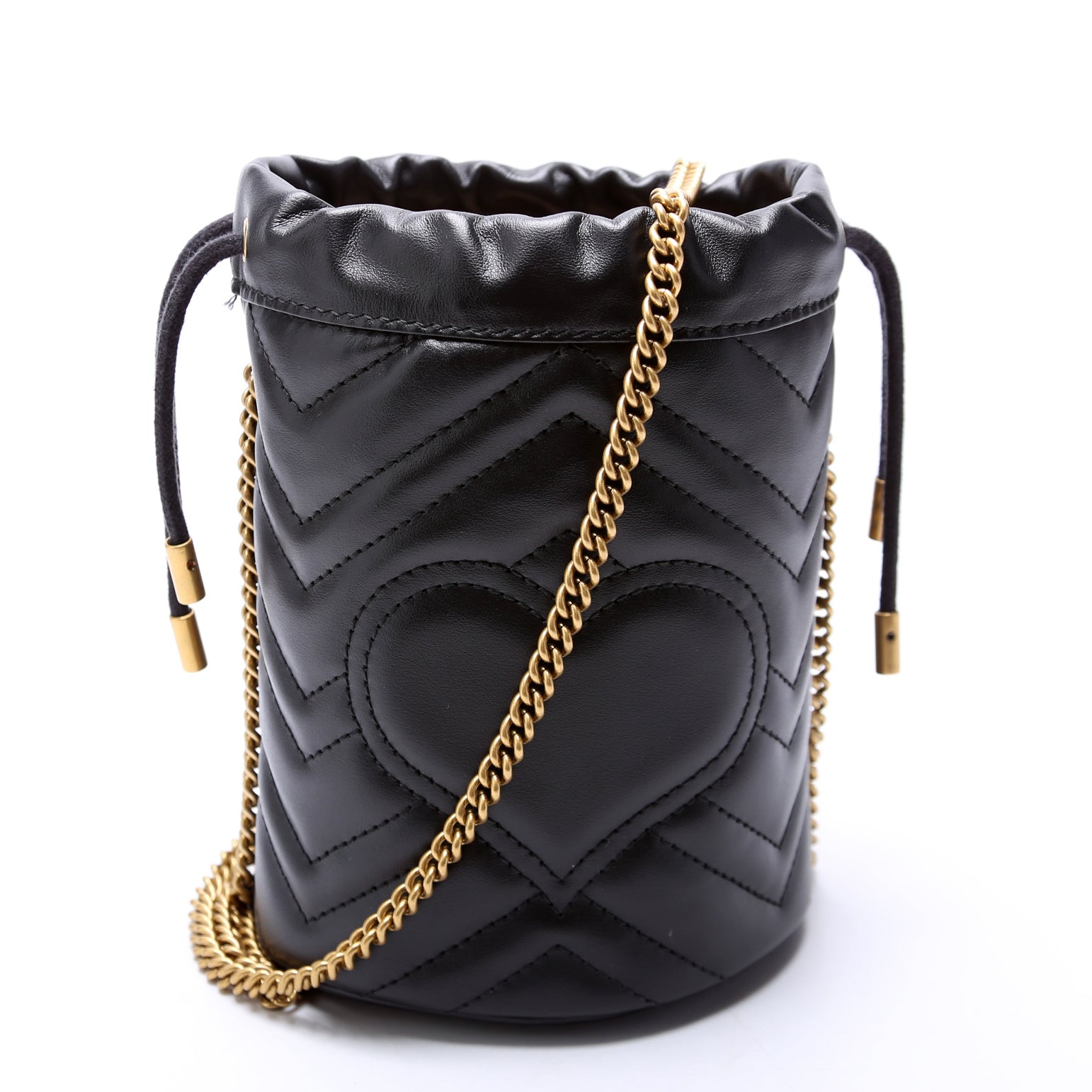 Gucci 575163 Marmont Mini Bucket Black Bag