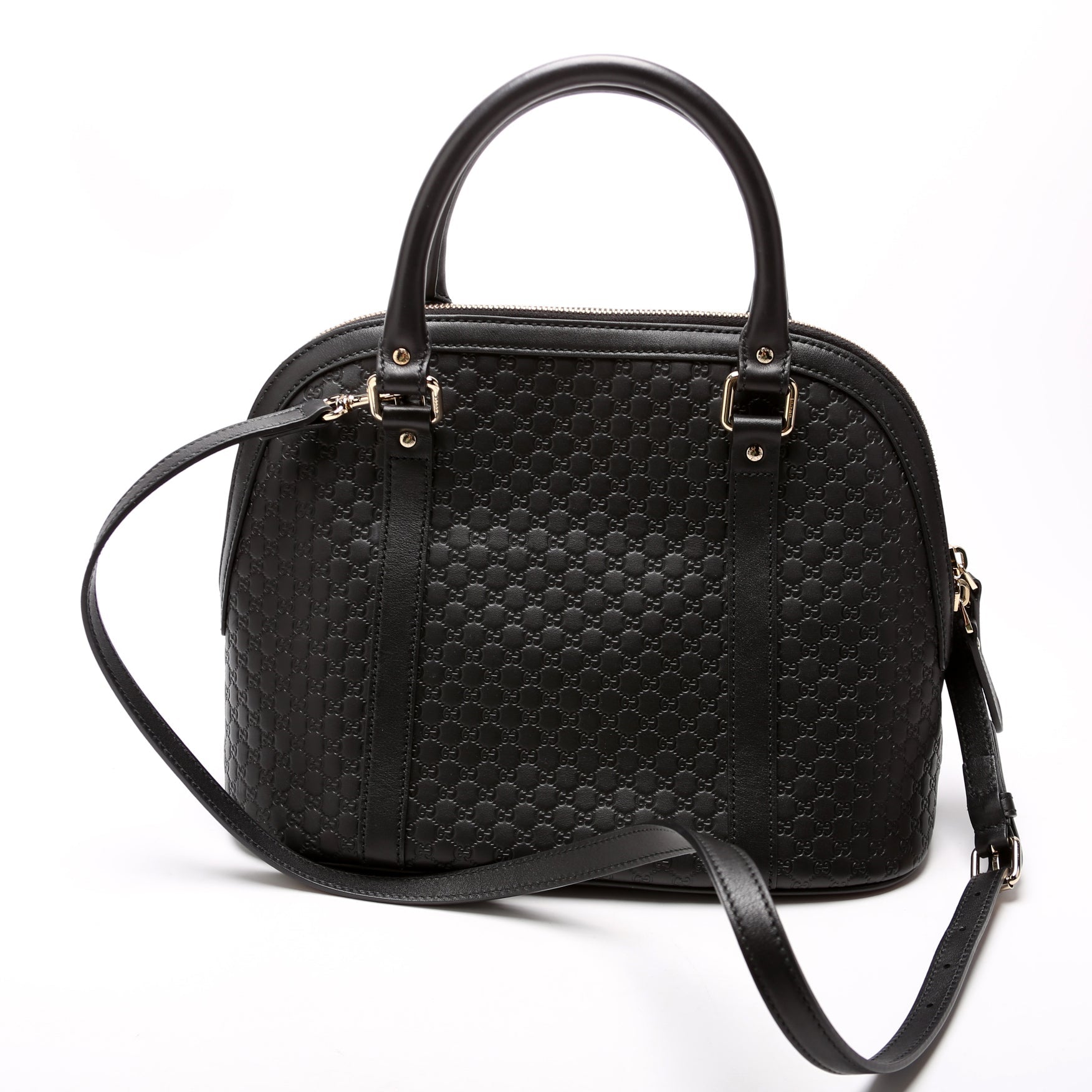 Gucci 449663 Dome Medium Black Bag