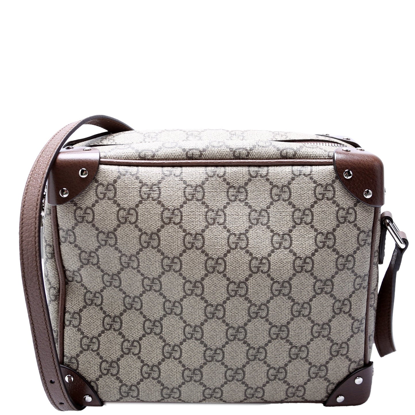 Gucci 626363 GG Supreme Square Messenger Brown Bag