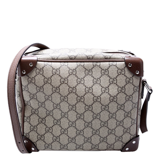 Gucci 626363 GG Supreme Square Messenger Brown Bag