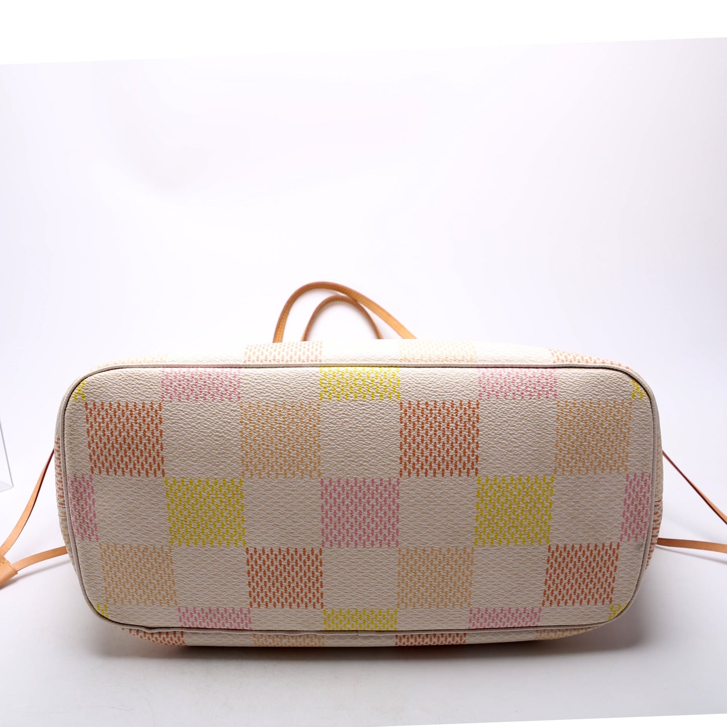 Louis Vuitton Neverfull W/Wallet MM Giant Damier Peach