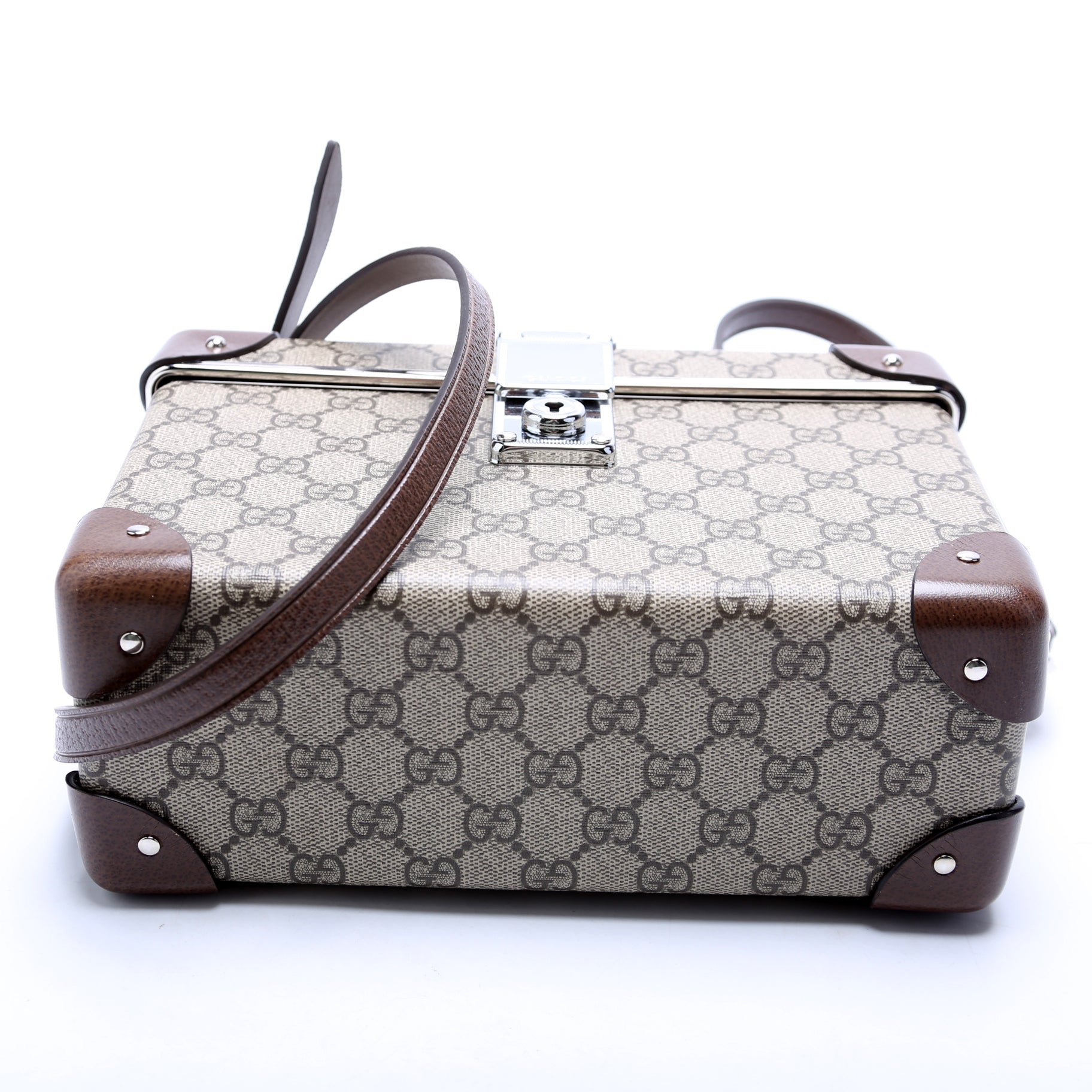 Gucci 588351 Globe Trotter Vanity Brown Bag