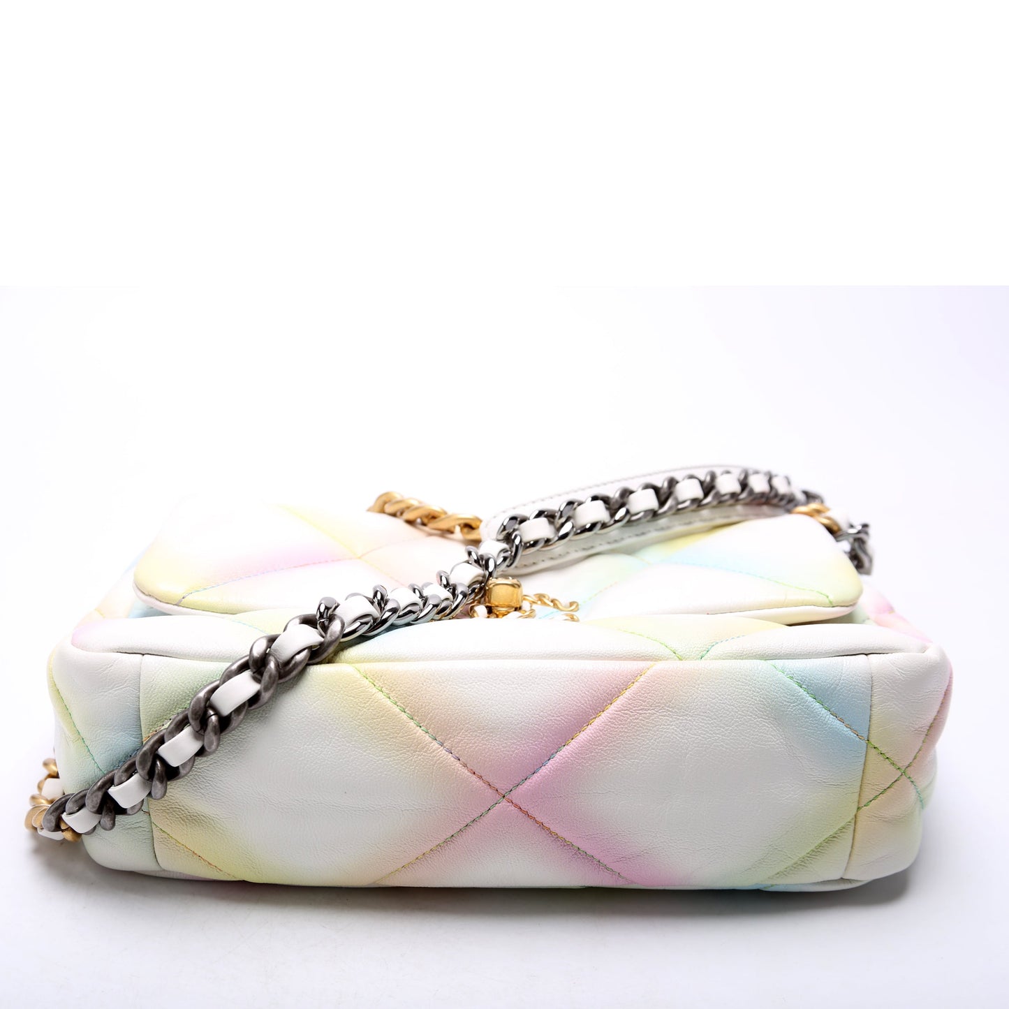 Chanel Quilted Goatskin 19 Medium Flap Multicolor RFID Bag