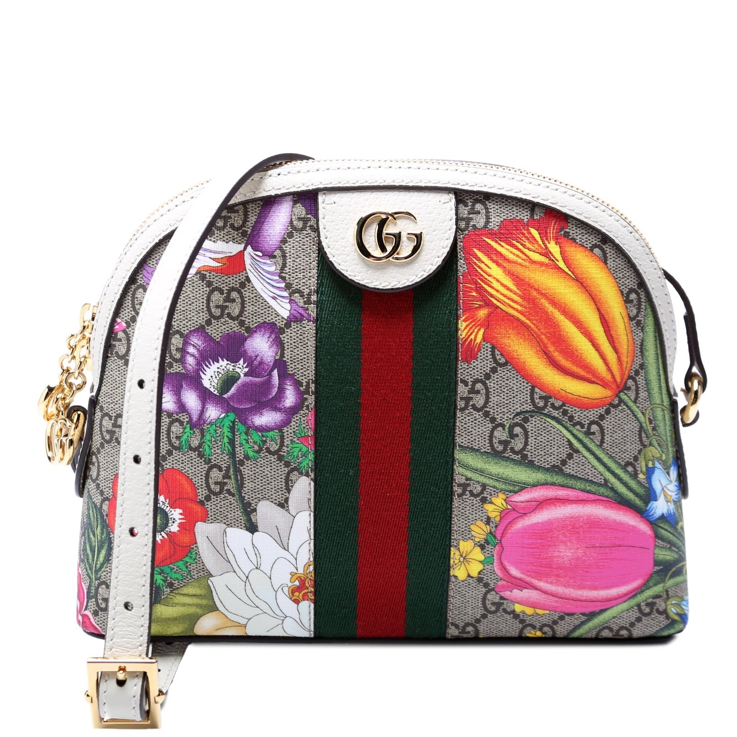Gucci 499621 Ophidia GG Flora Small Crossbody Bag