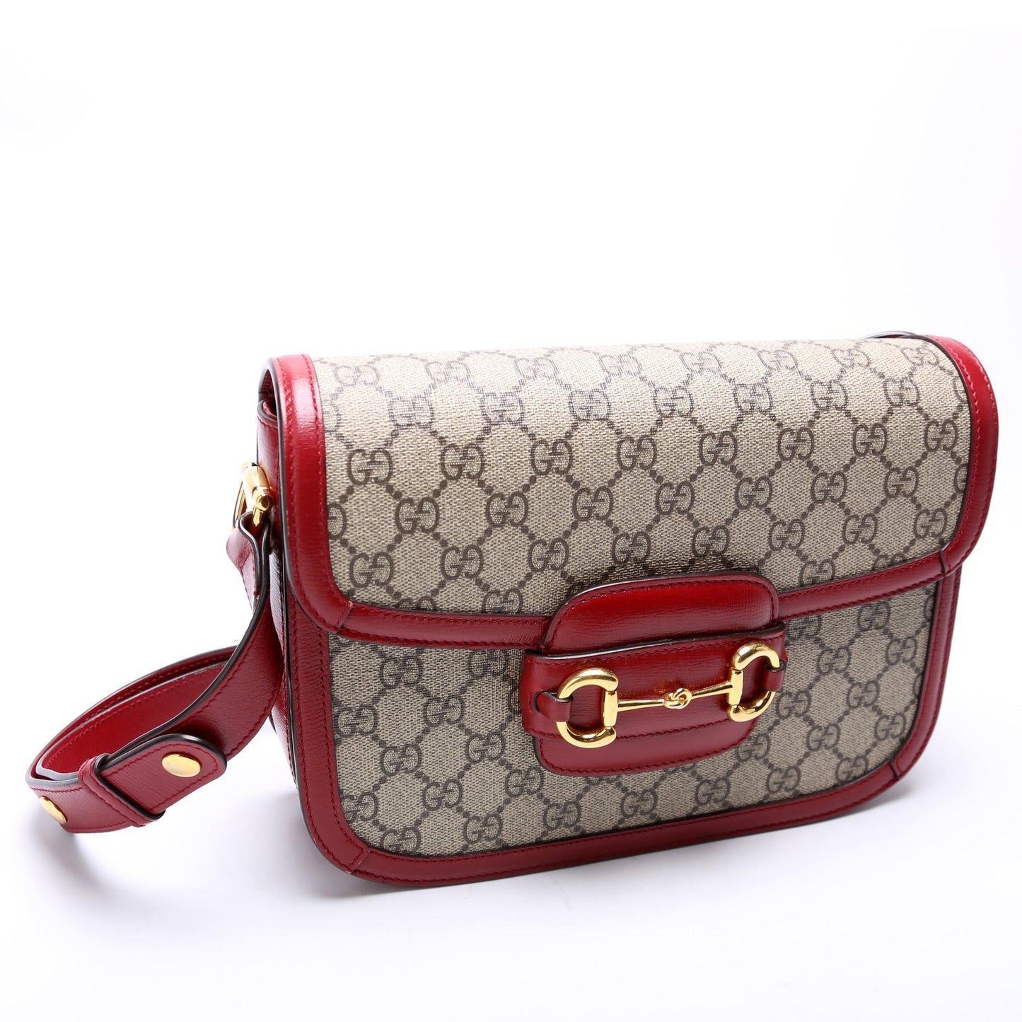Gucci 602204 Horsebit 1955 Shoulder Red Bag