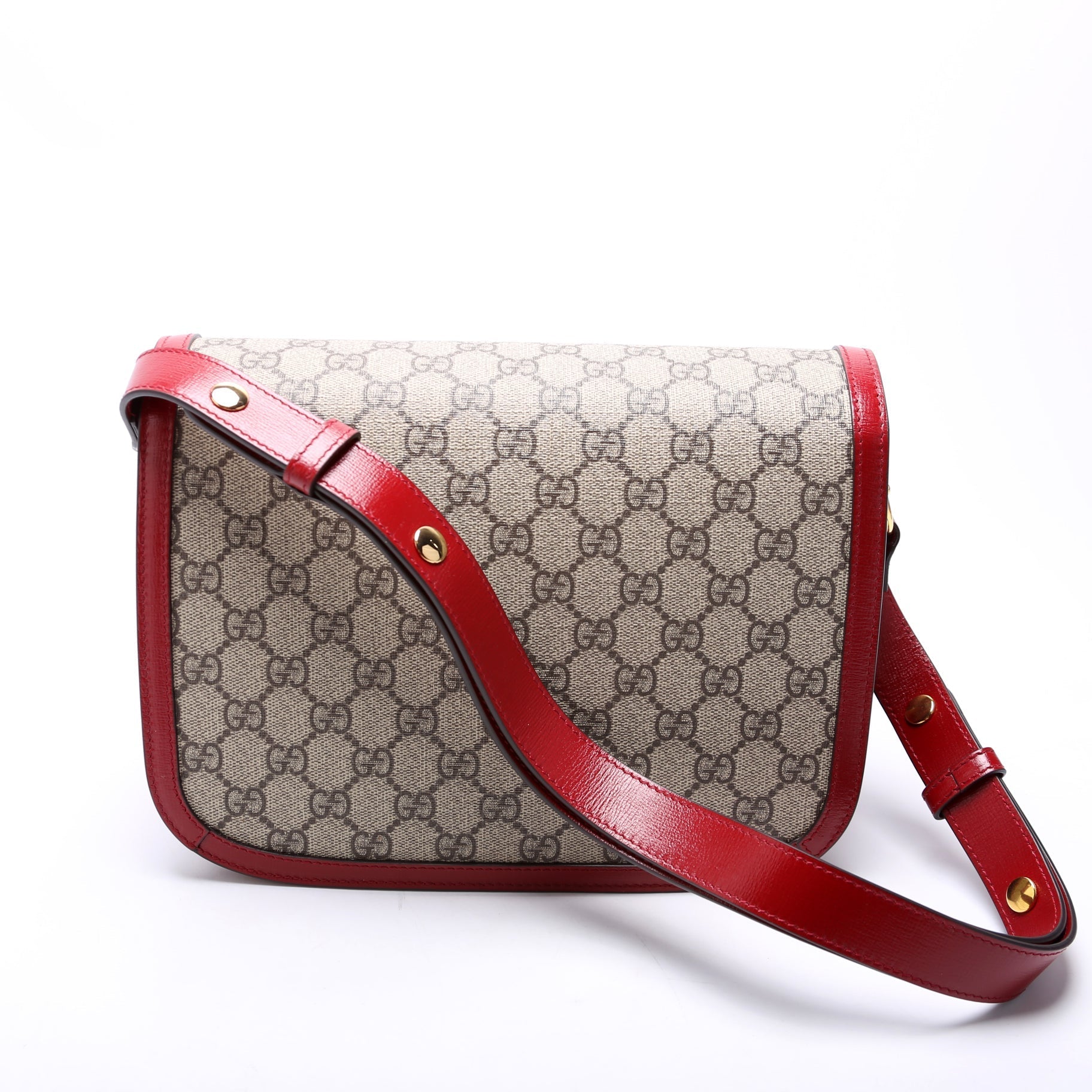 Gucci 602204 Horsebit 1955 Shoulder Red Bag