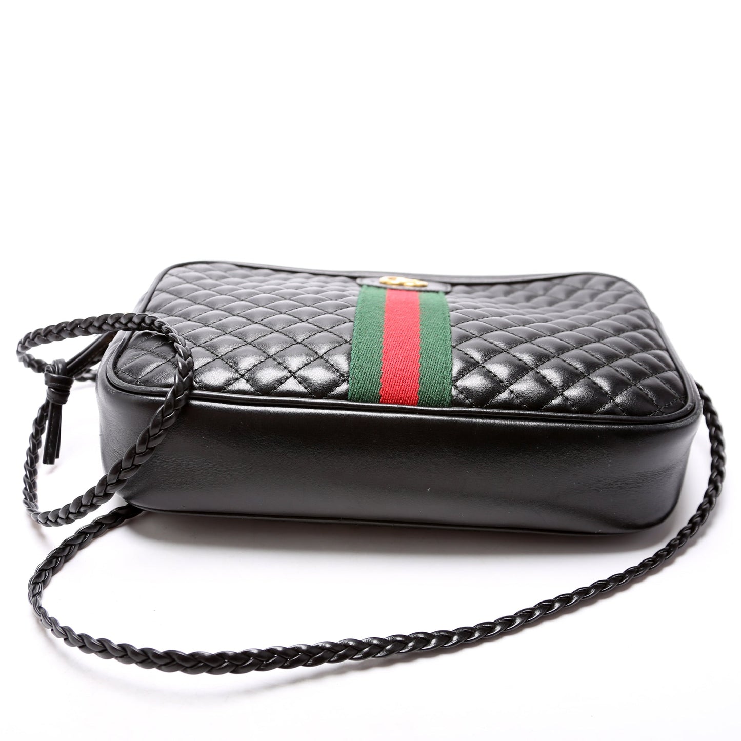 Gucci 541051 Trapuntata Leather Small Black Bag
