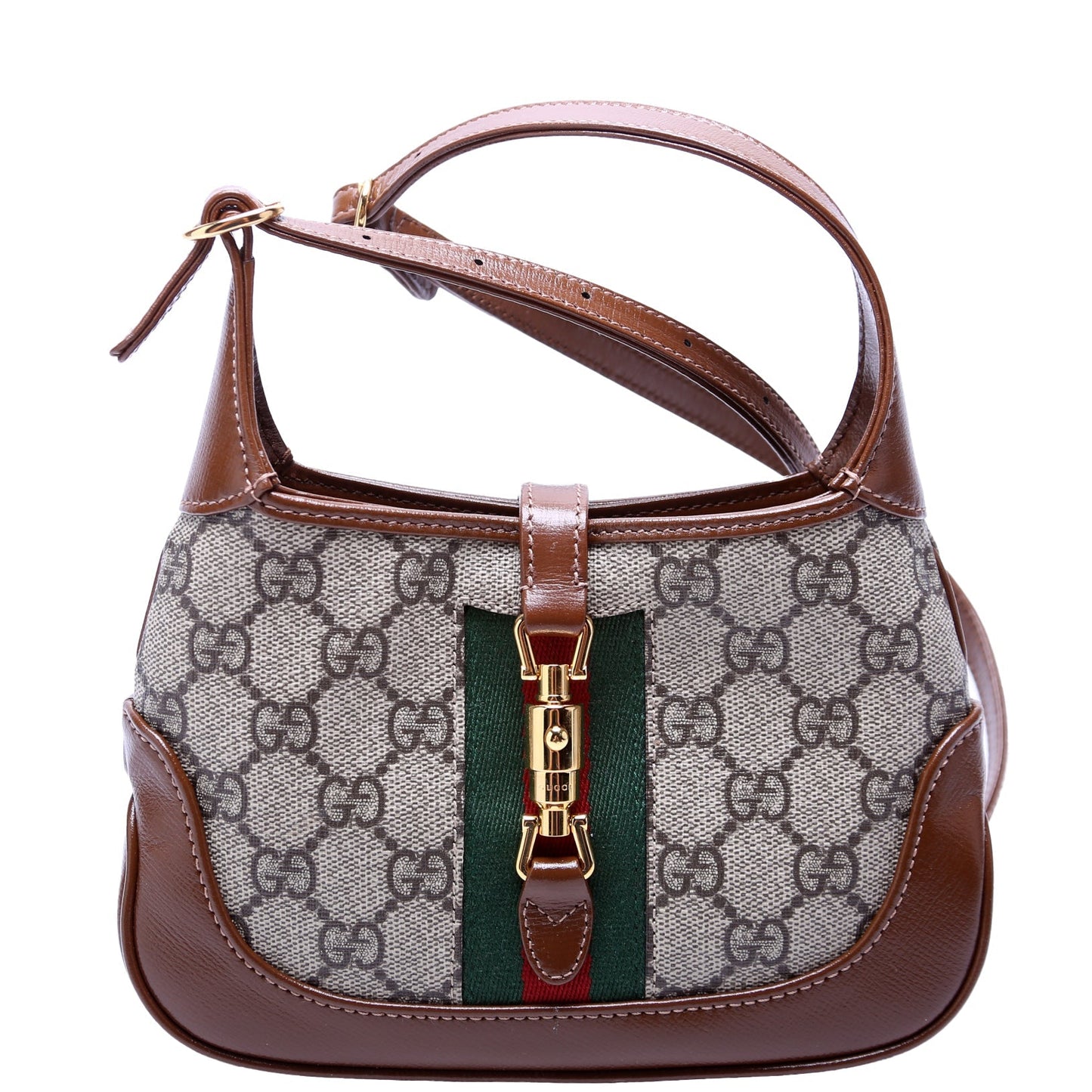 Gucci 637092 Jackie 1961 Mini Hobo Brown Bag