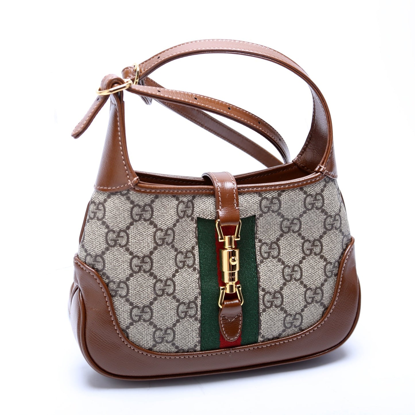 Gucci 637092 Jackie 1961 Mini Hobo Brown Bag
