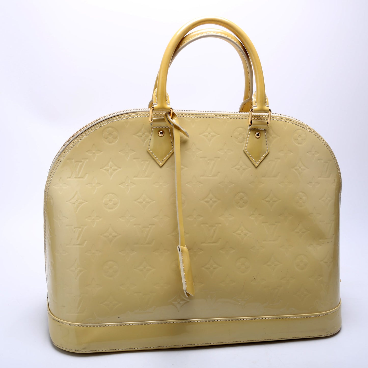 Louis Vuitton Alma GM Vernis Yellow